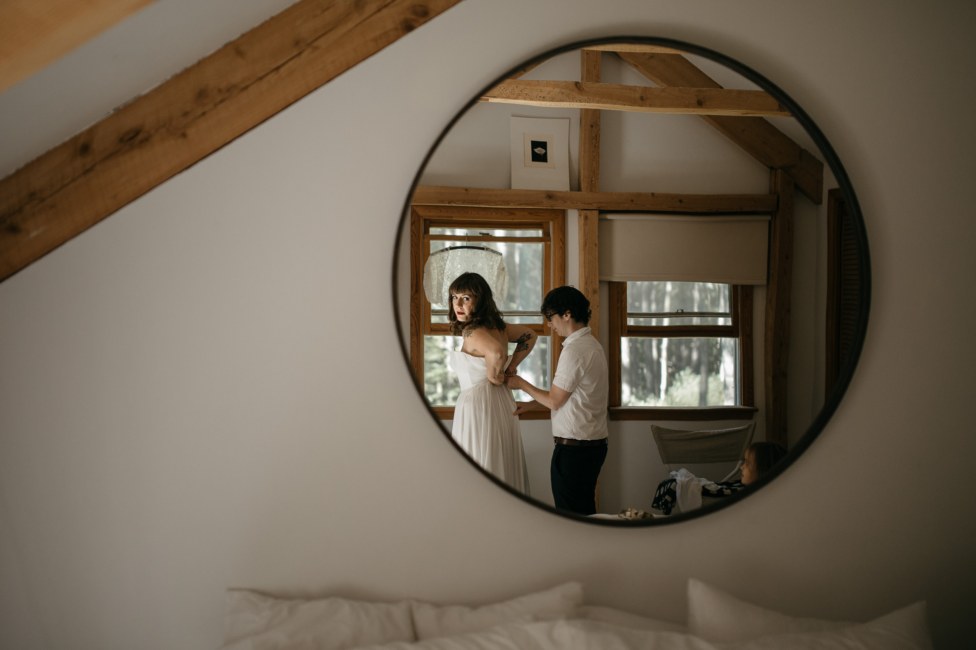 Same Sex Intimate Elopement In the Catskills Mountains by Jean-Laurent Gaudy Photography