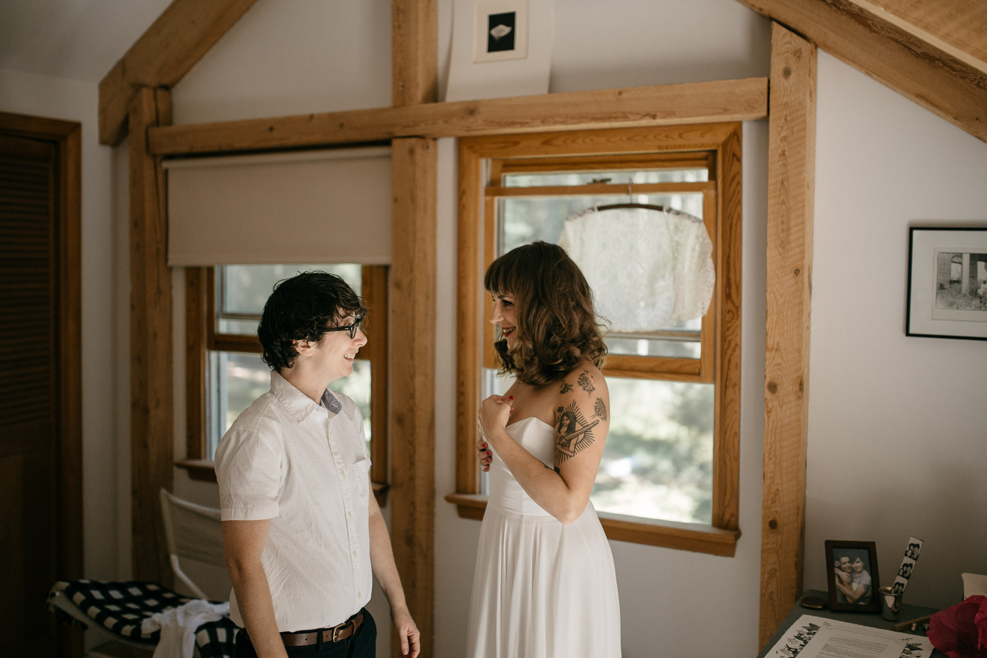 Same Sex Intimate Elopement In the Catskills Mountains by Jean-Laurent Gaudy Photography