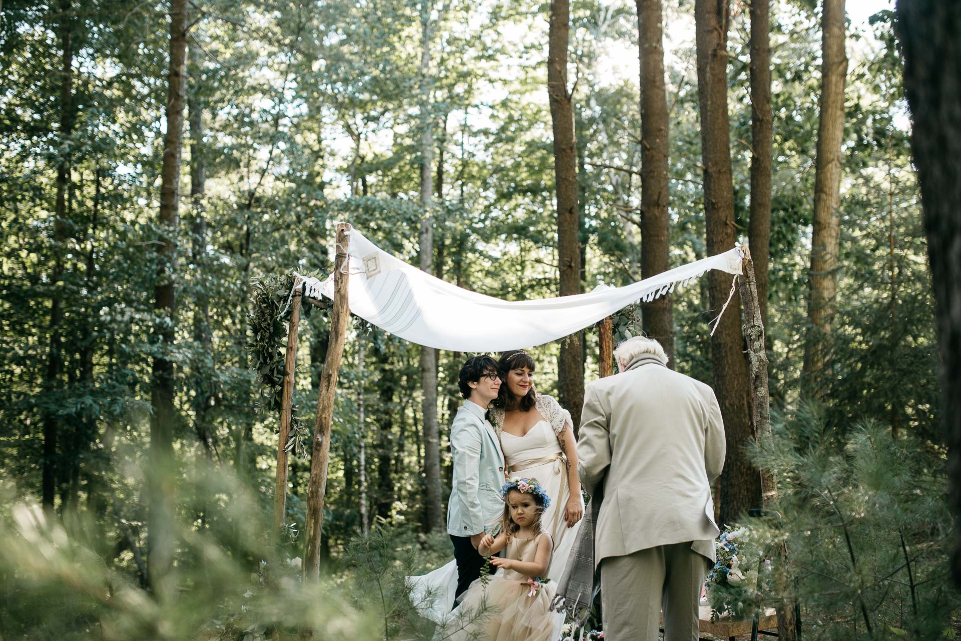 Same Sex Intimate Elopement In the Catskills Mountains by Jean-Laurent Gaudy Photography