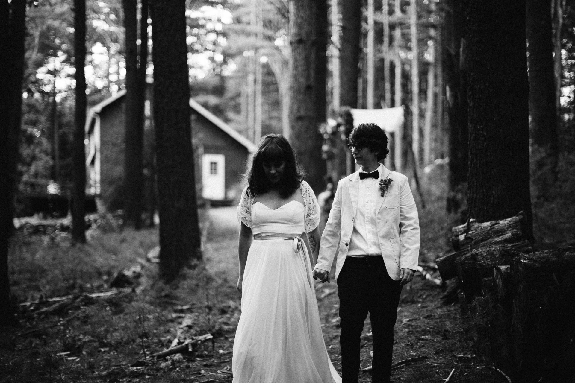 Same Sex Intimate Elopement In the Catskills Mountains by Jean-Laurent Gaudy Photography
