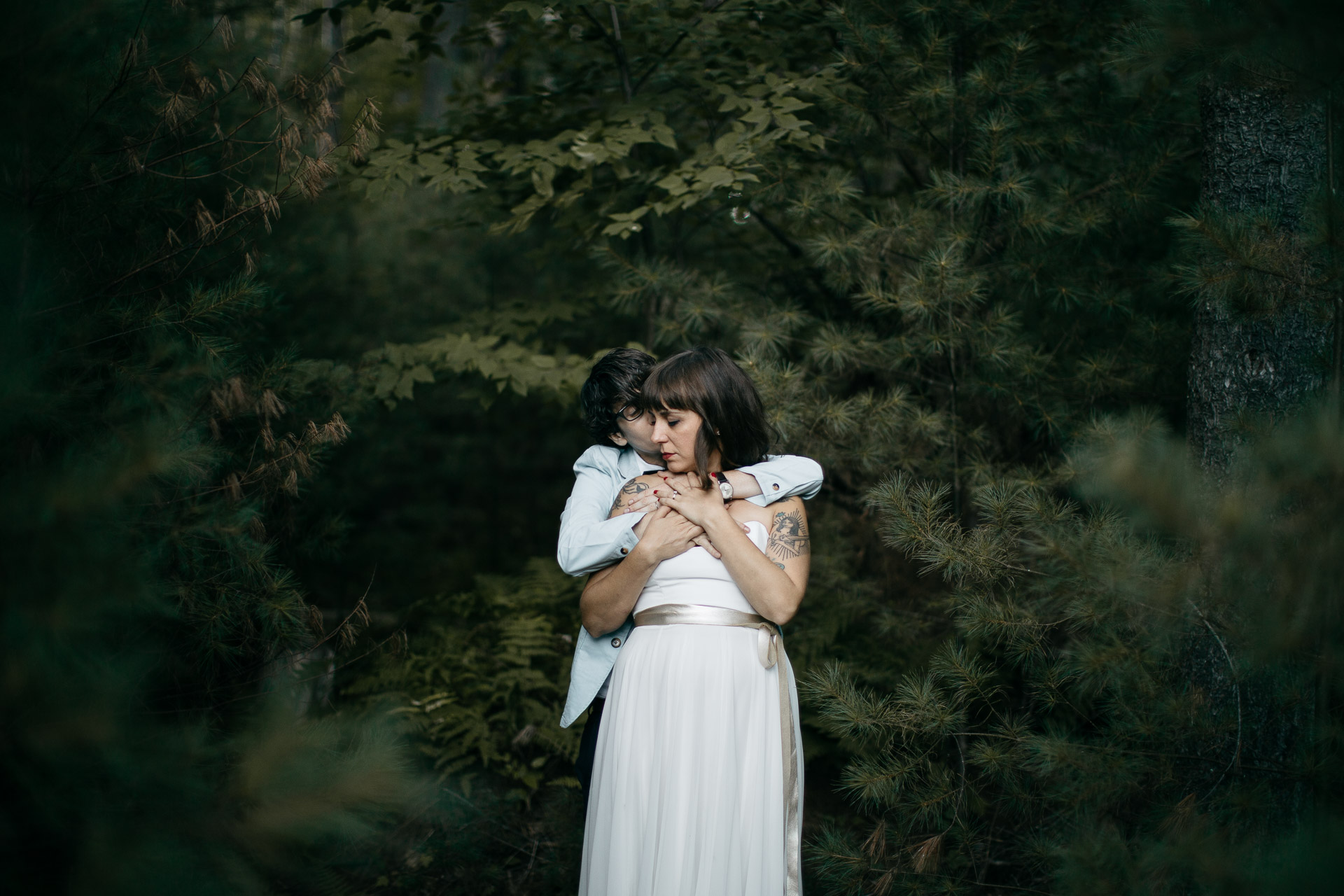 Same Sex Intimate Elopement In the Catskills Mountains by Jean-Laurent Gaudy Photography