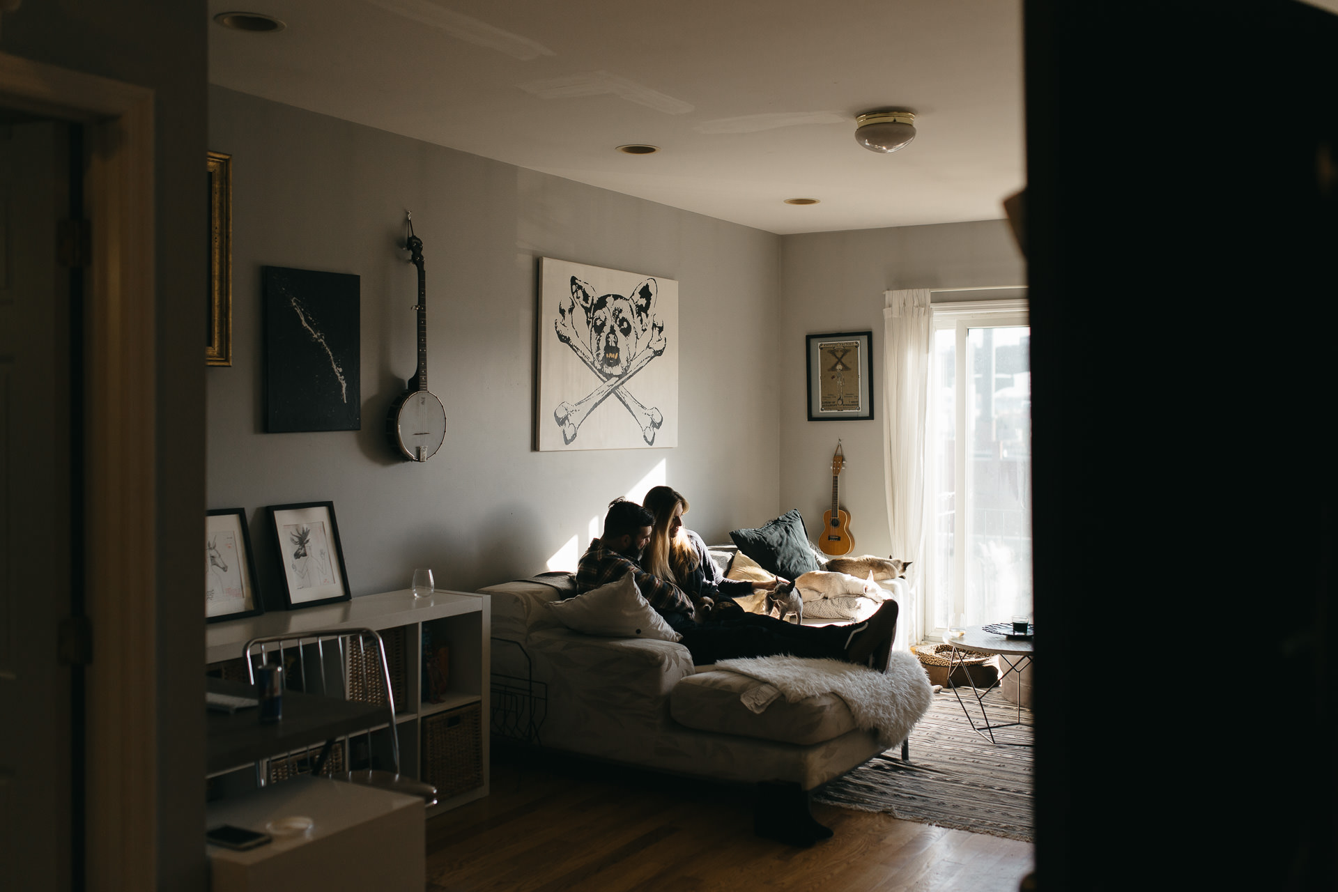 Robyn & Jim Intimate Brooklyn Engagement By Jean-Laurent Gaudy Photography