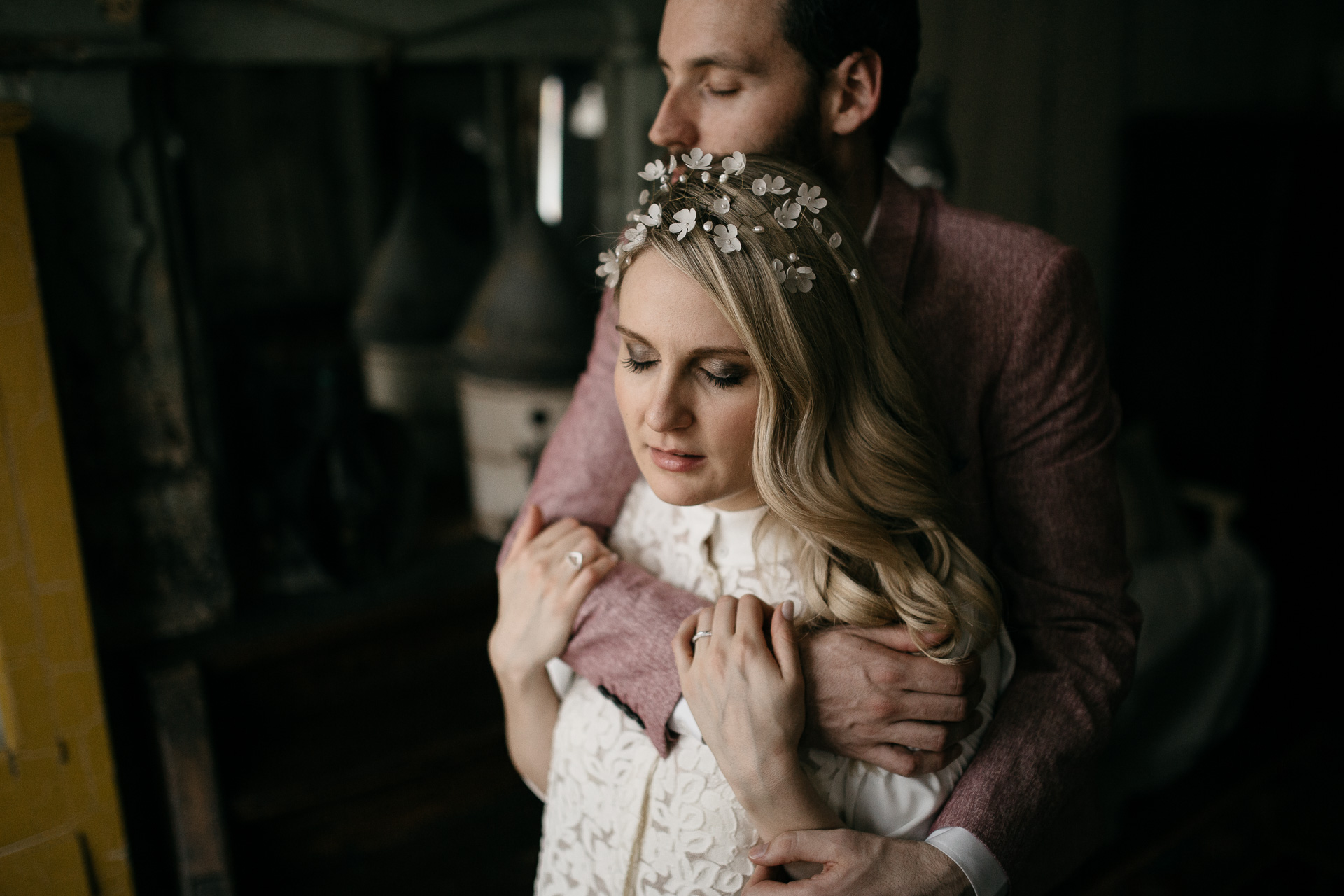Beth & Levi's backyard Elopement in Brooklyn by Jean-Laurent Gaudy-2