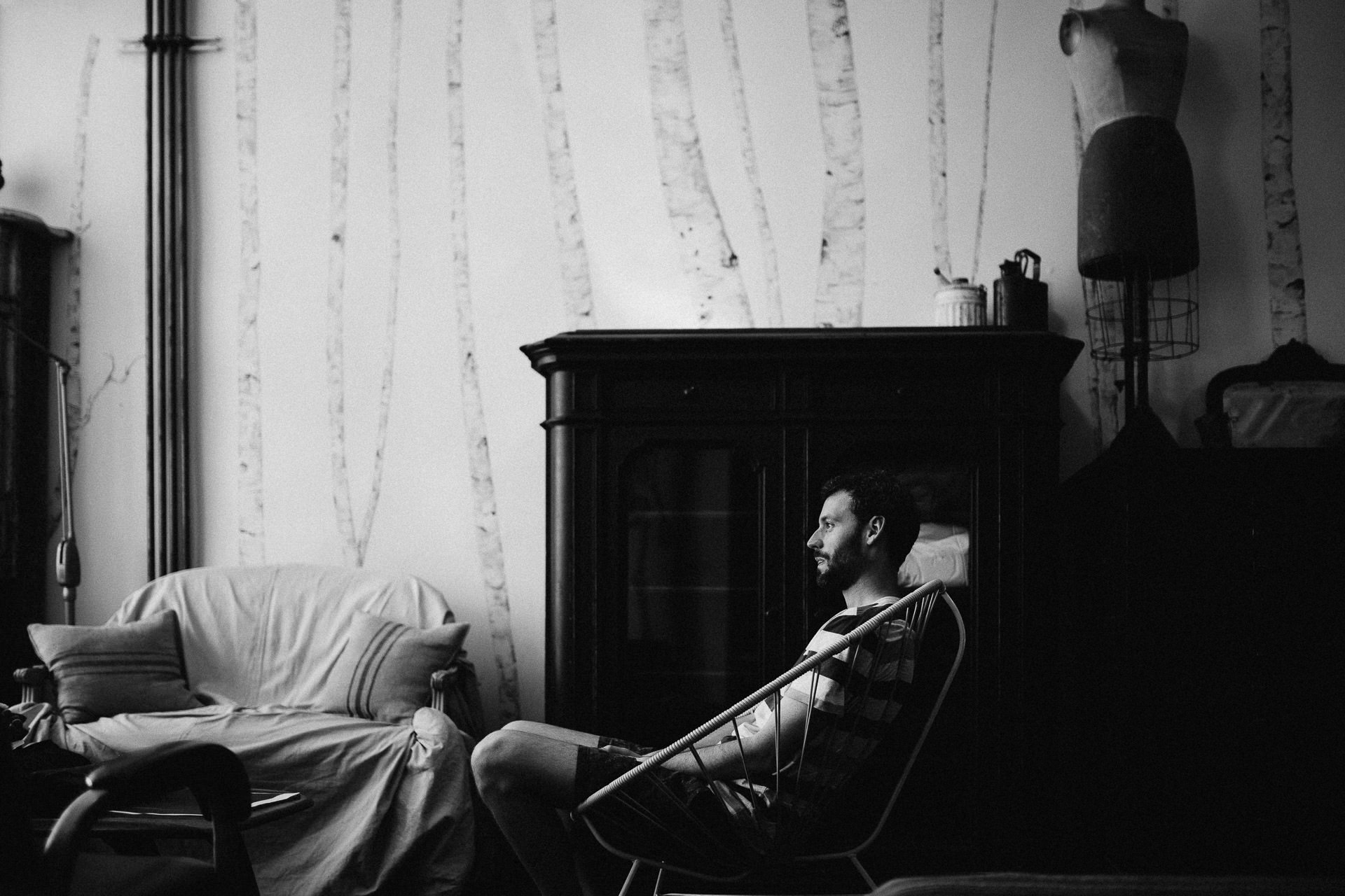 Beth & Levi's backyard Elopement in Brooklyn by Jean-Laurent Gaudy