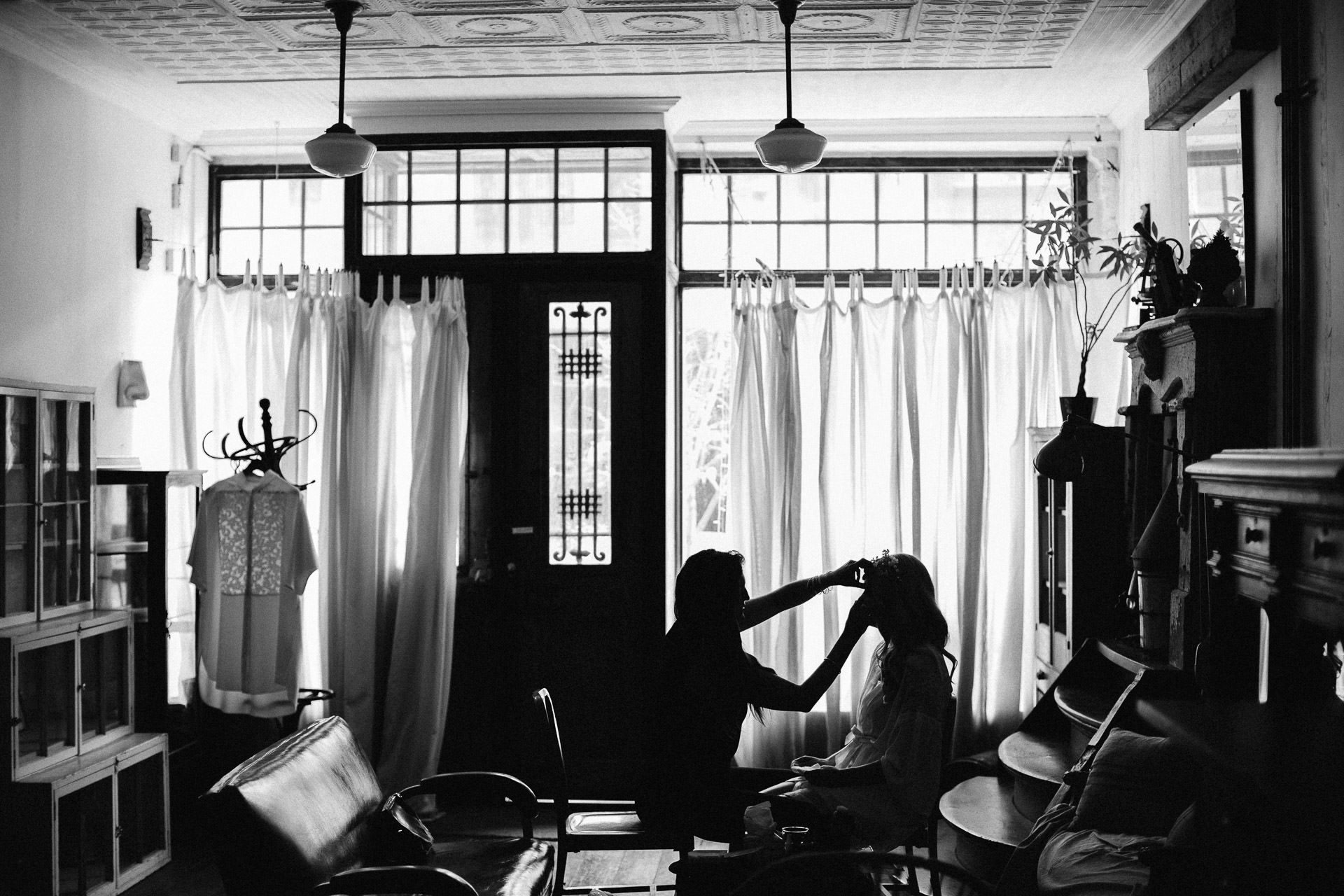 Beth & Levi's backyard Elopement in Brooklyn by Jean-Laurent Gaudy