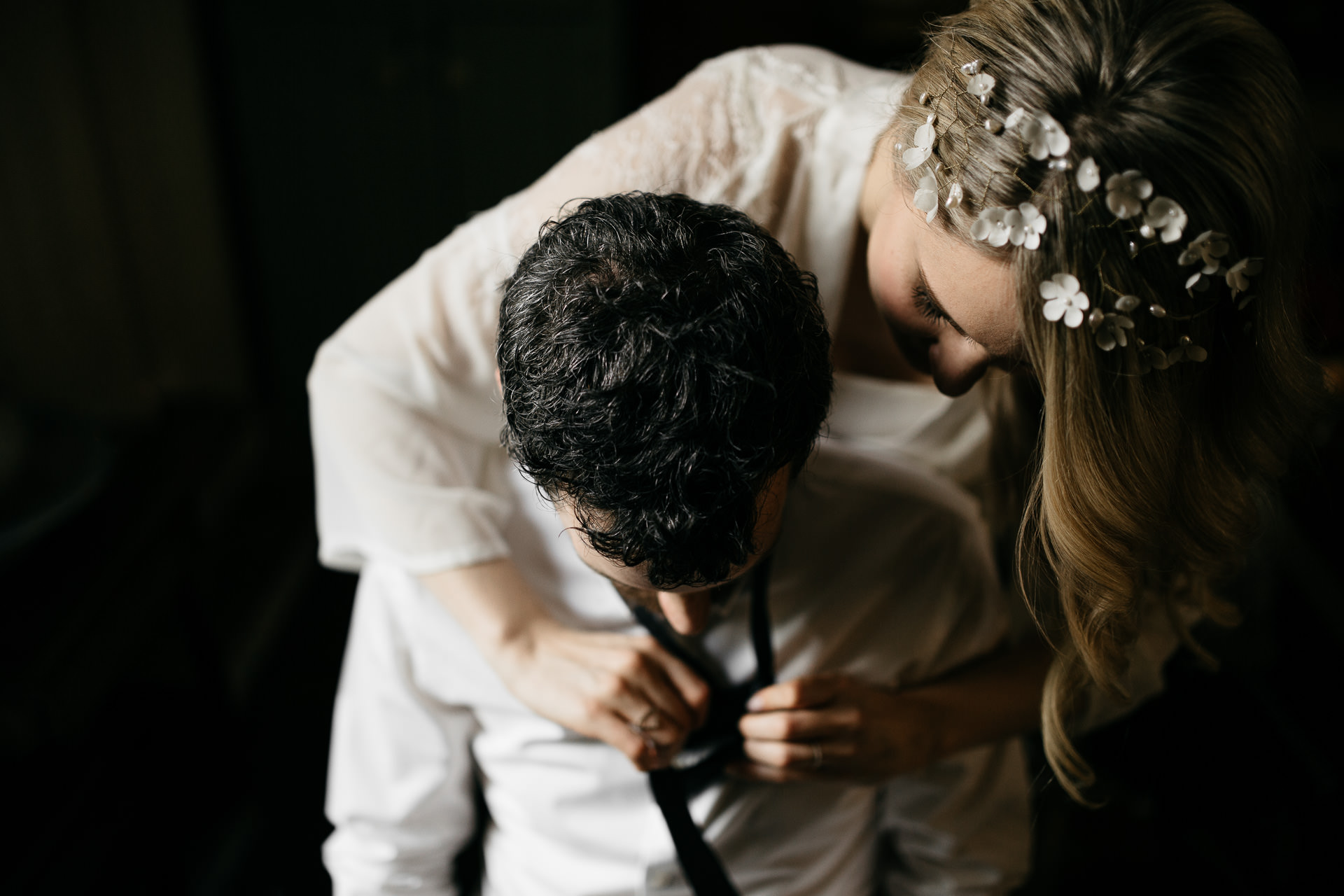 Beth & Levi's backyard Elopement in Brooklyn by Jean-Laurent Gaudy