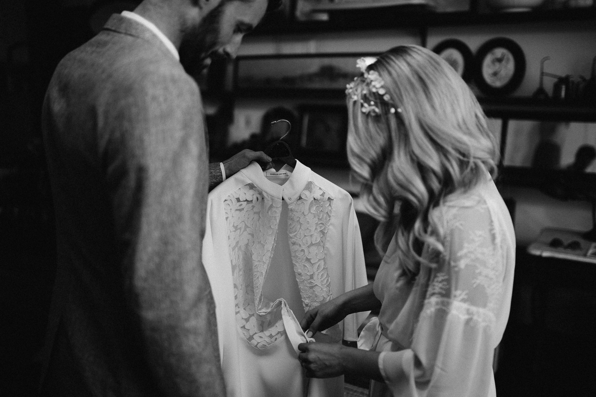 Beth & Levi's backyard Elopement in Brooklyn by Jean-Laurent Gaudy