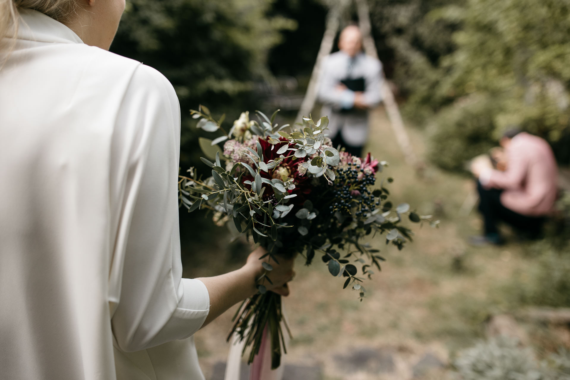 Beth & Levi's backyard Elopement in Brooklyn by Jean-Laurent Gaudy