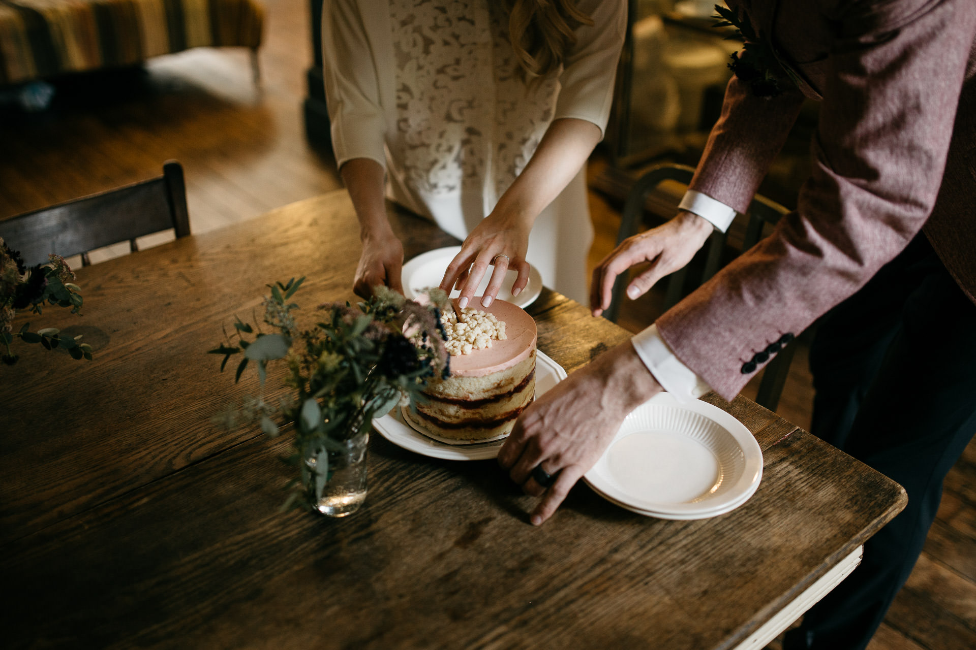 Beth & Levi's backyard Elopement in Brooklyn by Jean-Laurent Gaudy