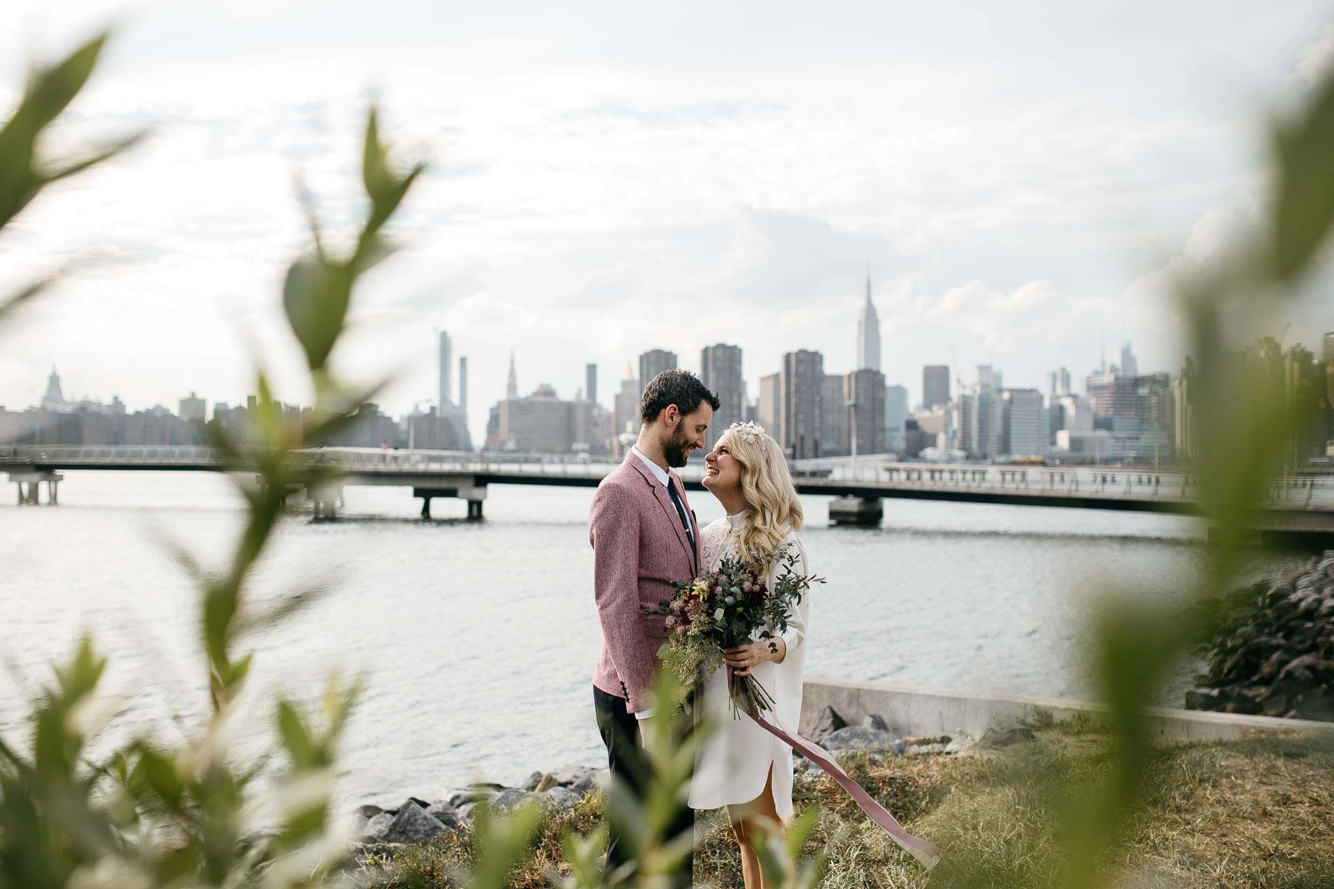 Beth & Levi's backyard Elopement in Brooklyn by Jean-Laurent Gaudy