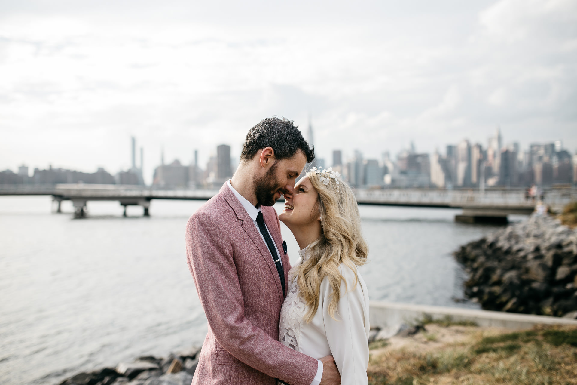 Beth & Levi's backyard Elopement in Brooklyn by Jean-Laurent Gaudy