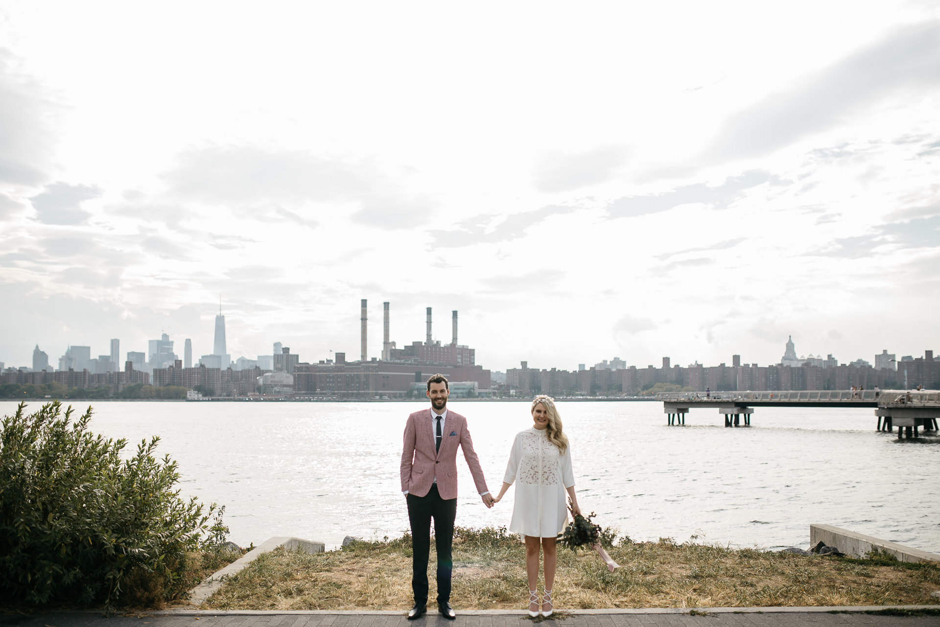 Beth & Levi's backyard Elopement in Brooklyn by Jean-Laurent Gaudy