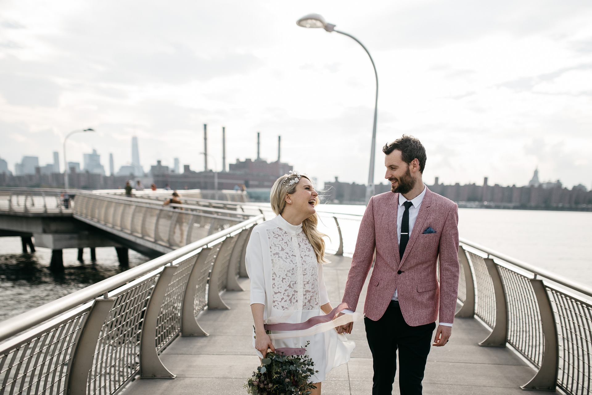 Beth & Levi's backyard Elopement in Brooklyn by Jean-Laurent Gaudy