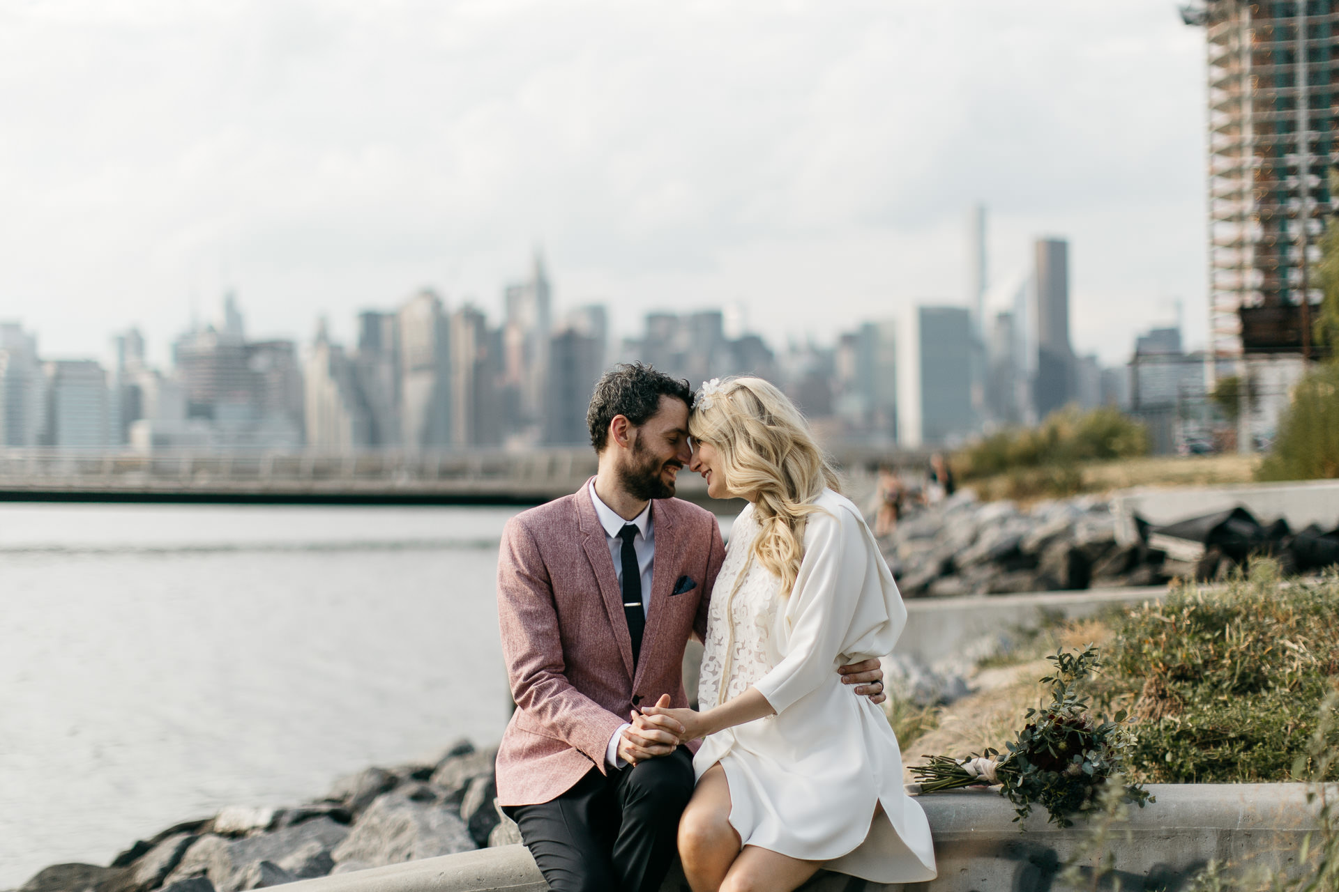 Beth & Levi's backyard Elopement in Brooklyn by Jean-Laurent Gaudy