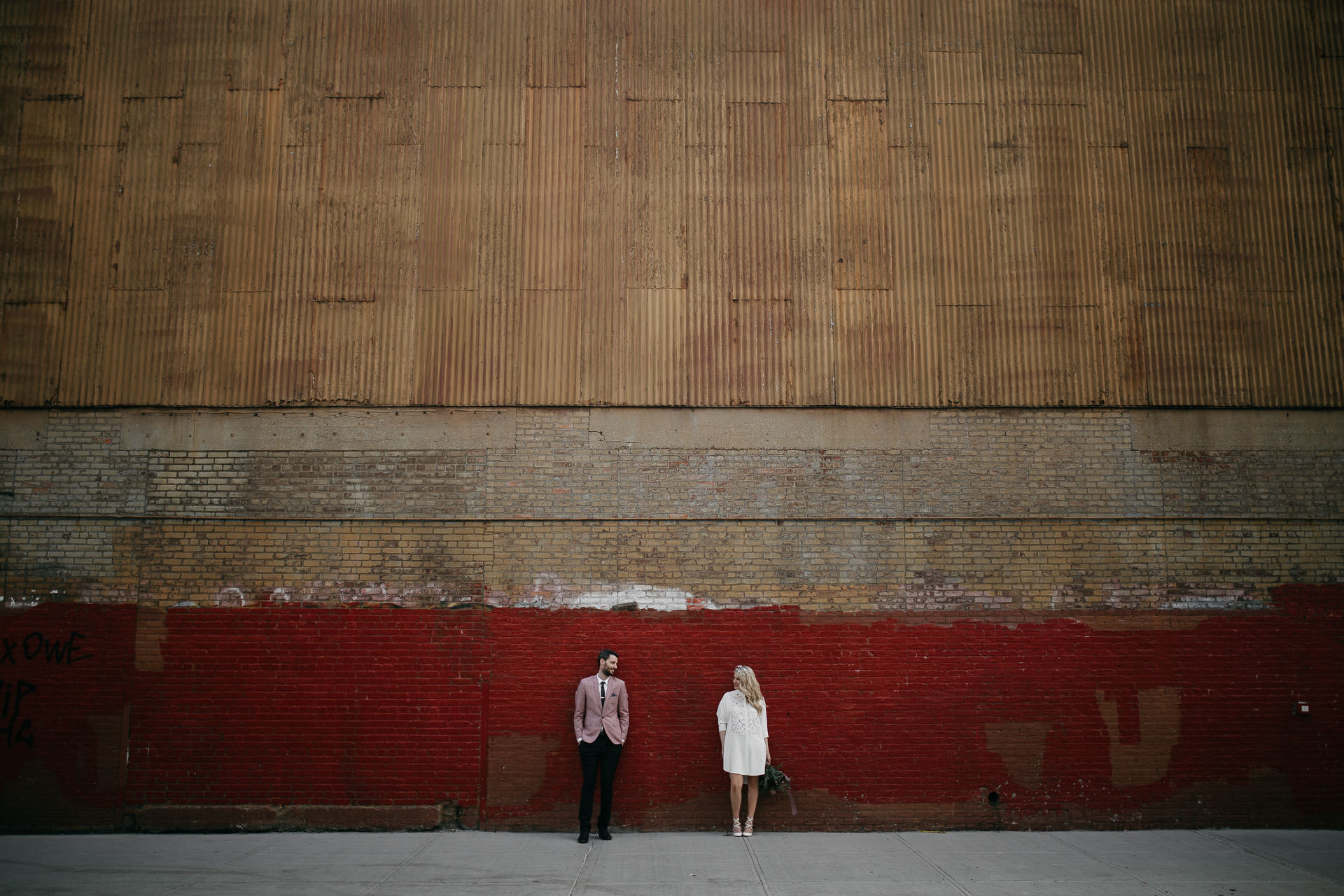 Beth & Levi's backyard Elopement in Brooklyn by Jean-Laurent Gaudy