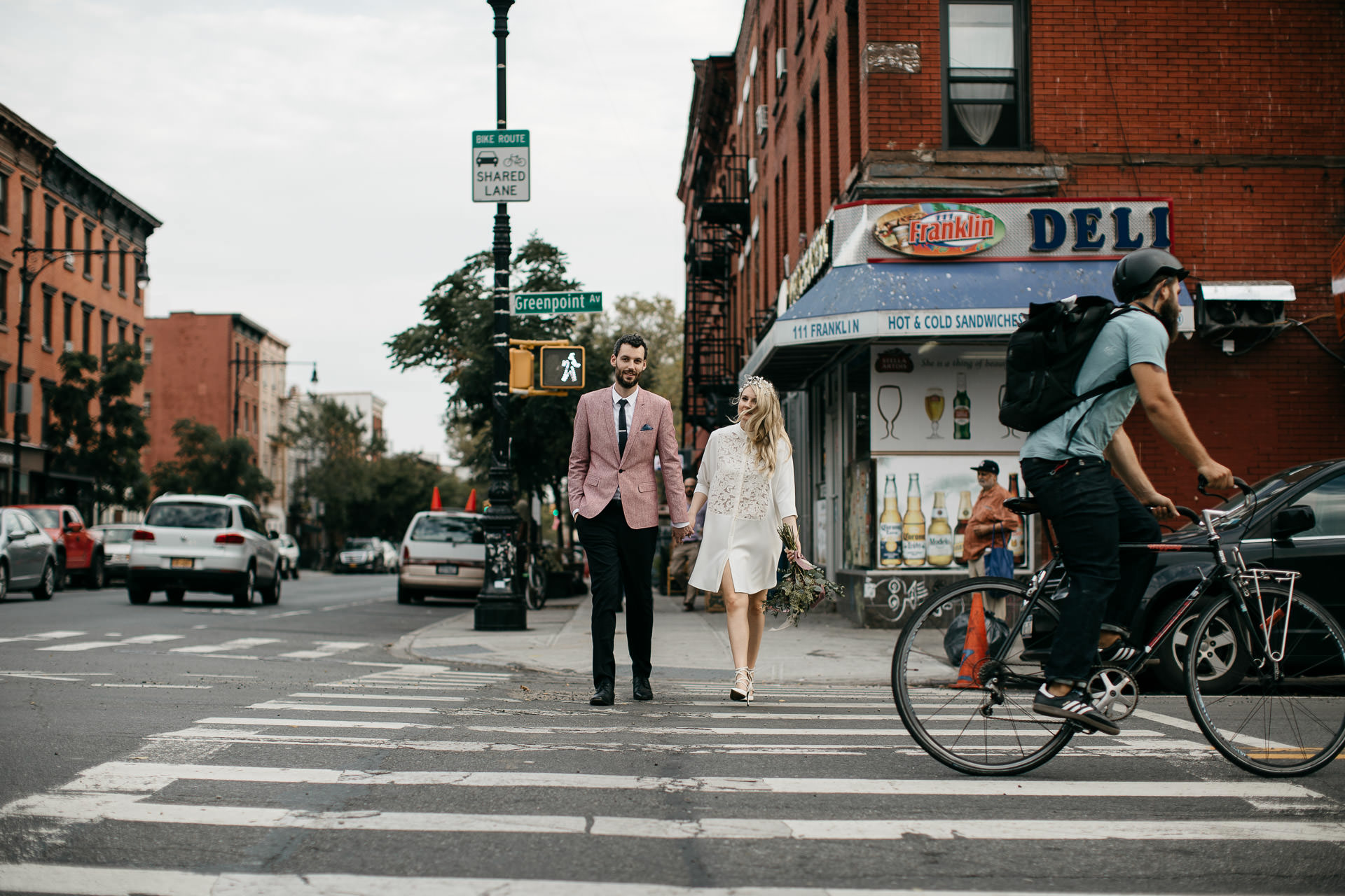 Beth & Levi's backyard Elopement in Brooklyn by Jean-Laurent Gaudy