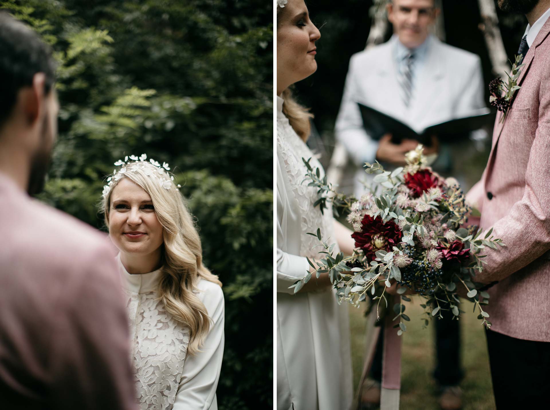 Beth & Levi's backyard Elopement in Brooklyn by Jean-Laurent Gaudy
