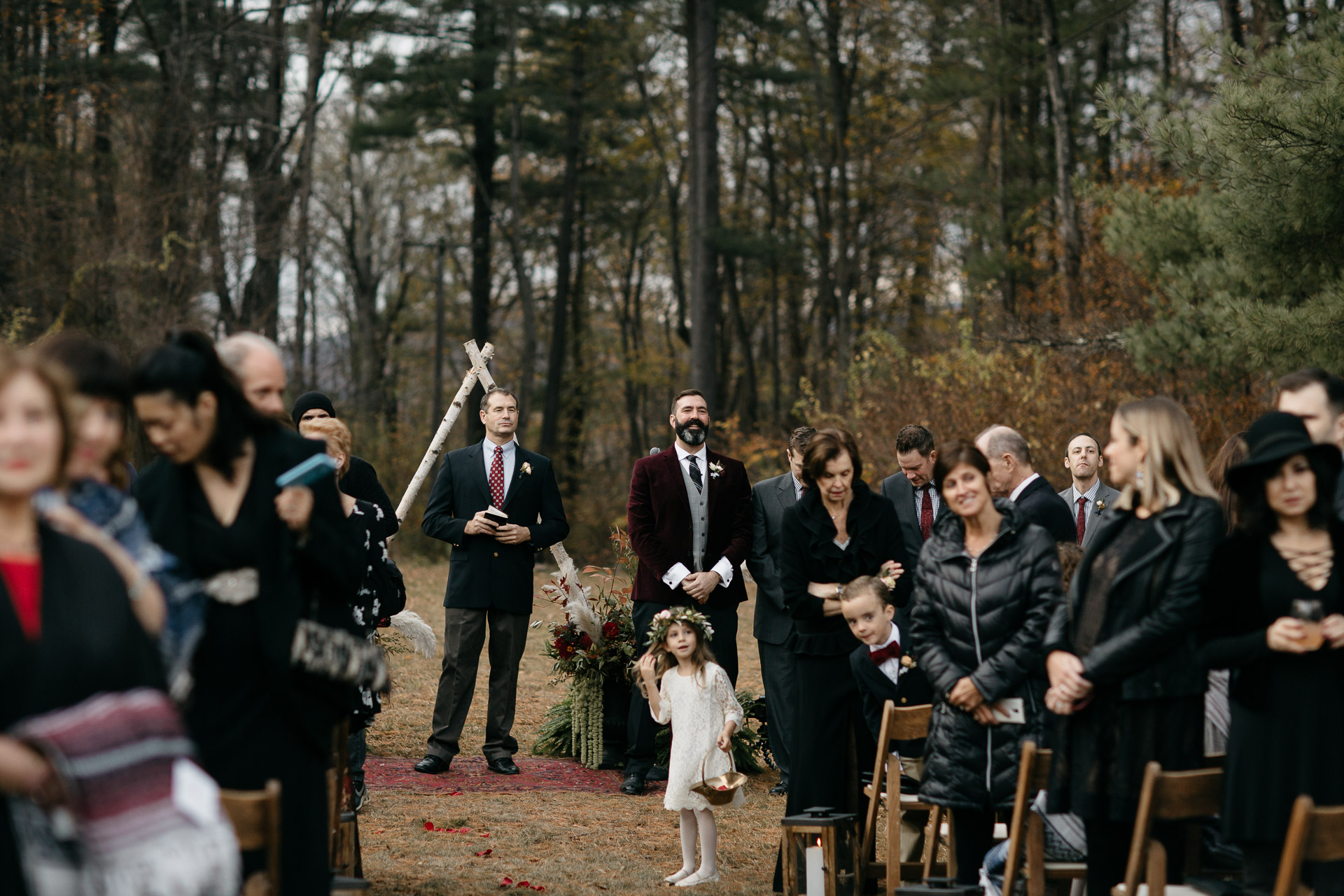 Robyn & Jim Catskills Fall Wedding at Foxfire Mountain House by Jean-Laurent Gaudy Photography-2
