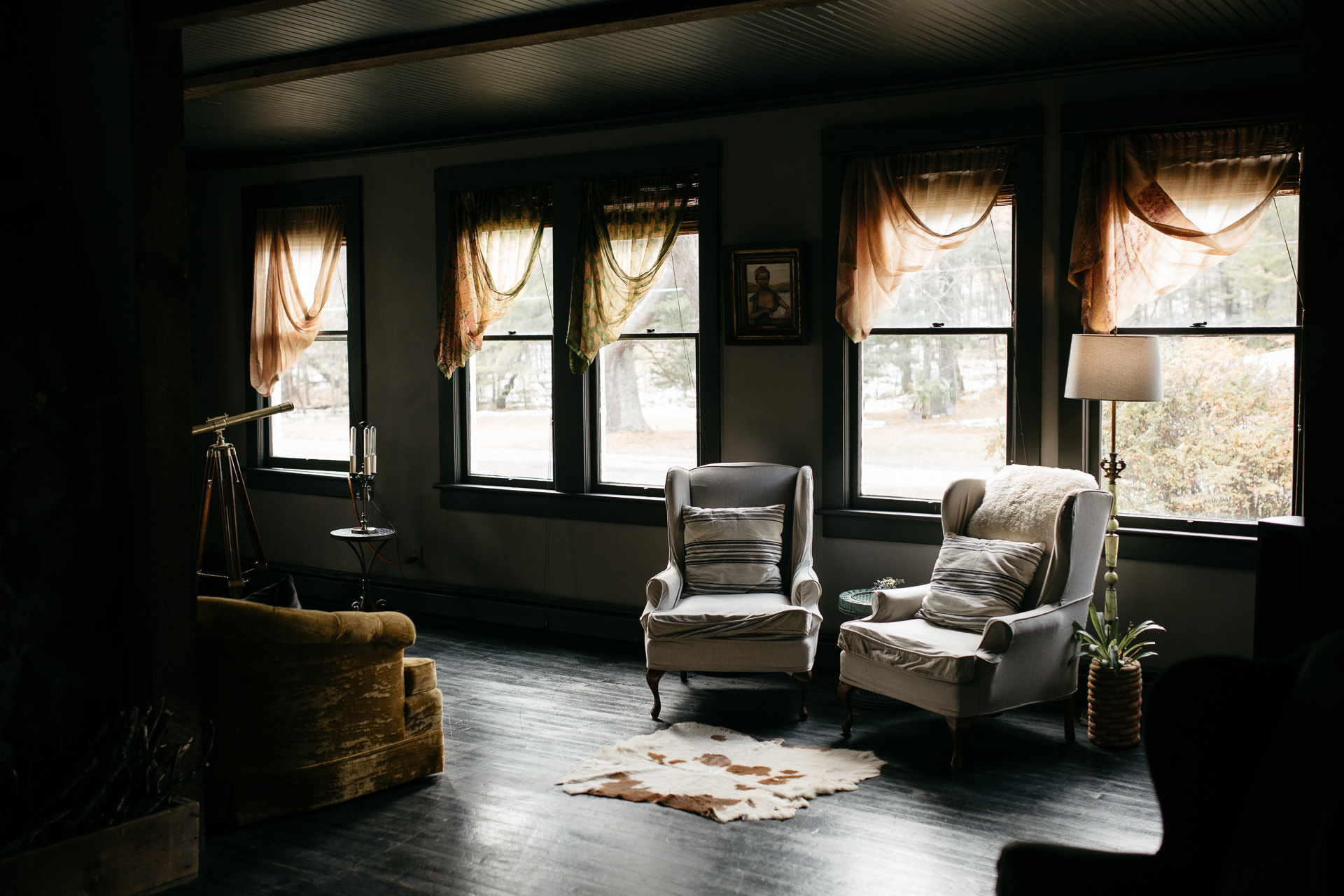 Robyn & Jim Catskills Fall Wedding at Foxfire Mountain House by Jean-Laurent Gaudy Photography