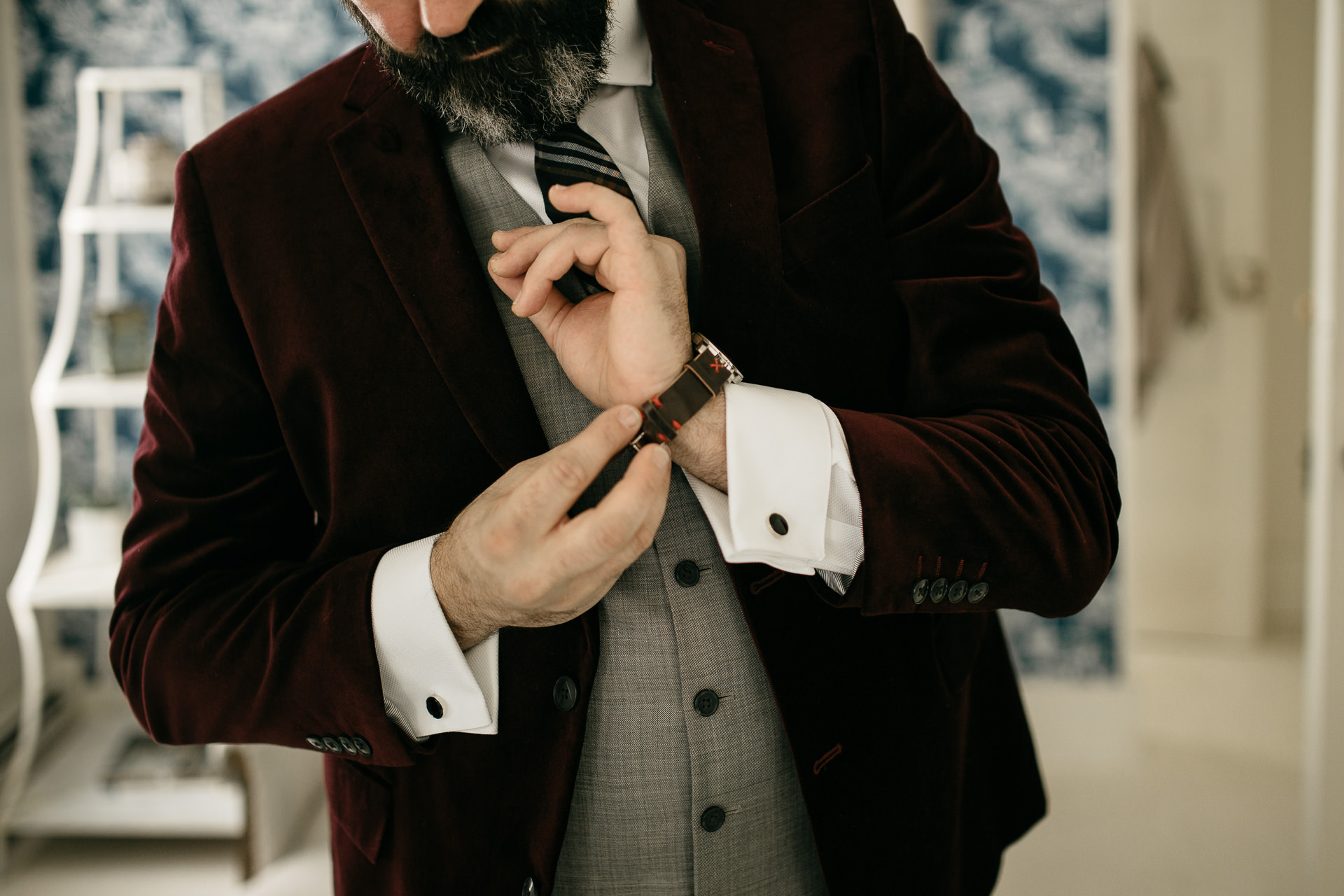 Robyn & Jim Catskills Fall Wedding at Foxfire Mountain House by Jean-Laurent Gaudy Photography