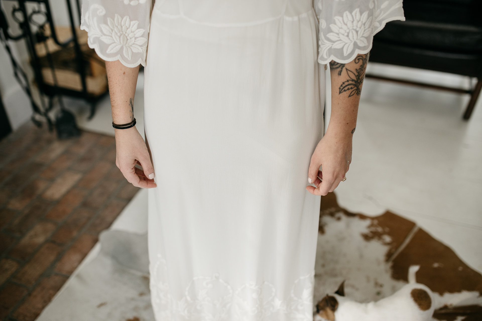 Robyn & Jim Catskills Fall Wedding at Foxfire Mountain House by Jean-Laurent Gaudy Photography