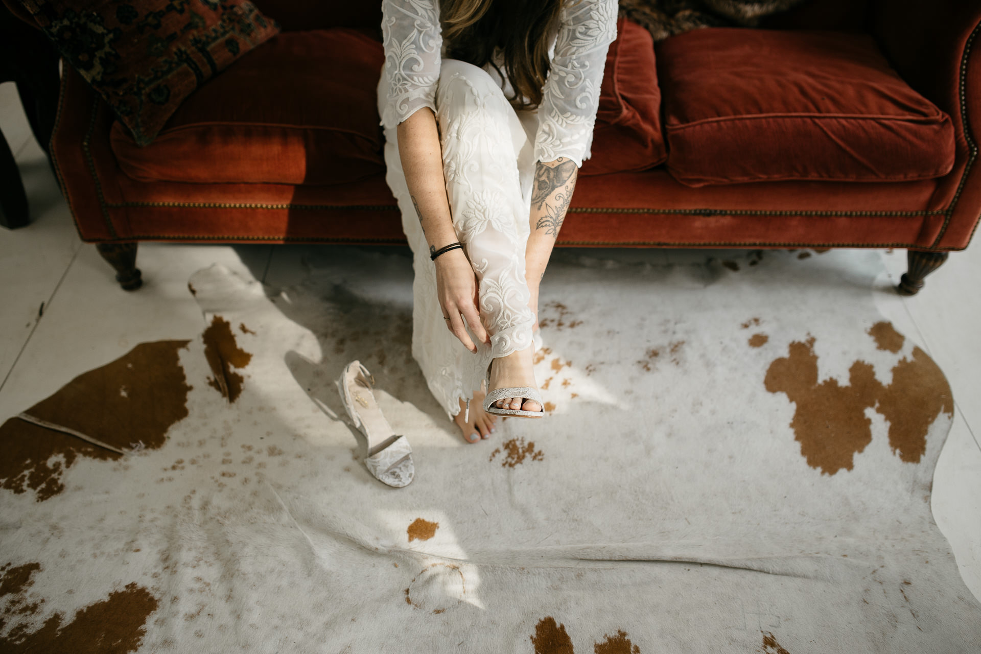 Robyn & Jim Catskills Fall Wedding at Foxfire Mountain House by Jean-Laurent Gaudy Photography