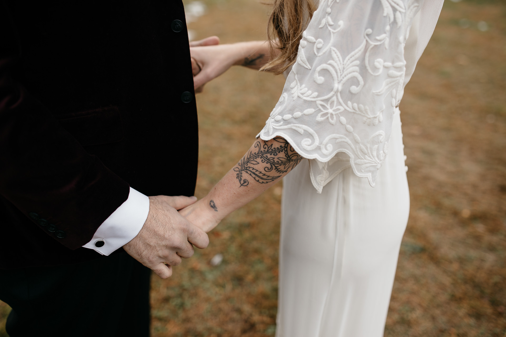 Robyn & Jim Catskills Fall Wedding at Foxfire Mountain House by Jean-Laurent Gaudy Photography