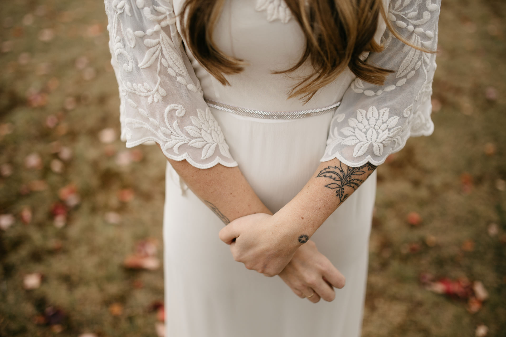 Robyn & Jim Catskills Fall Wedding at Foxfire Mountain House by Jean-Laurent Gaudy Photography