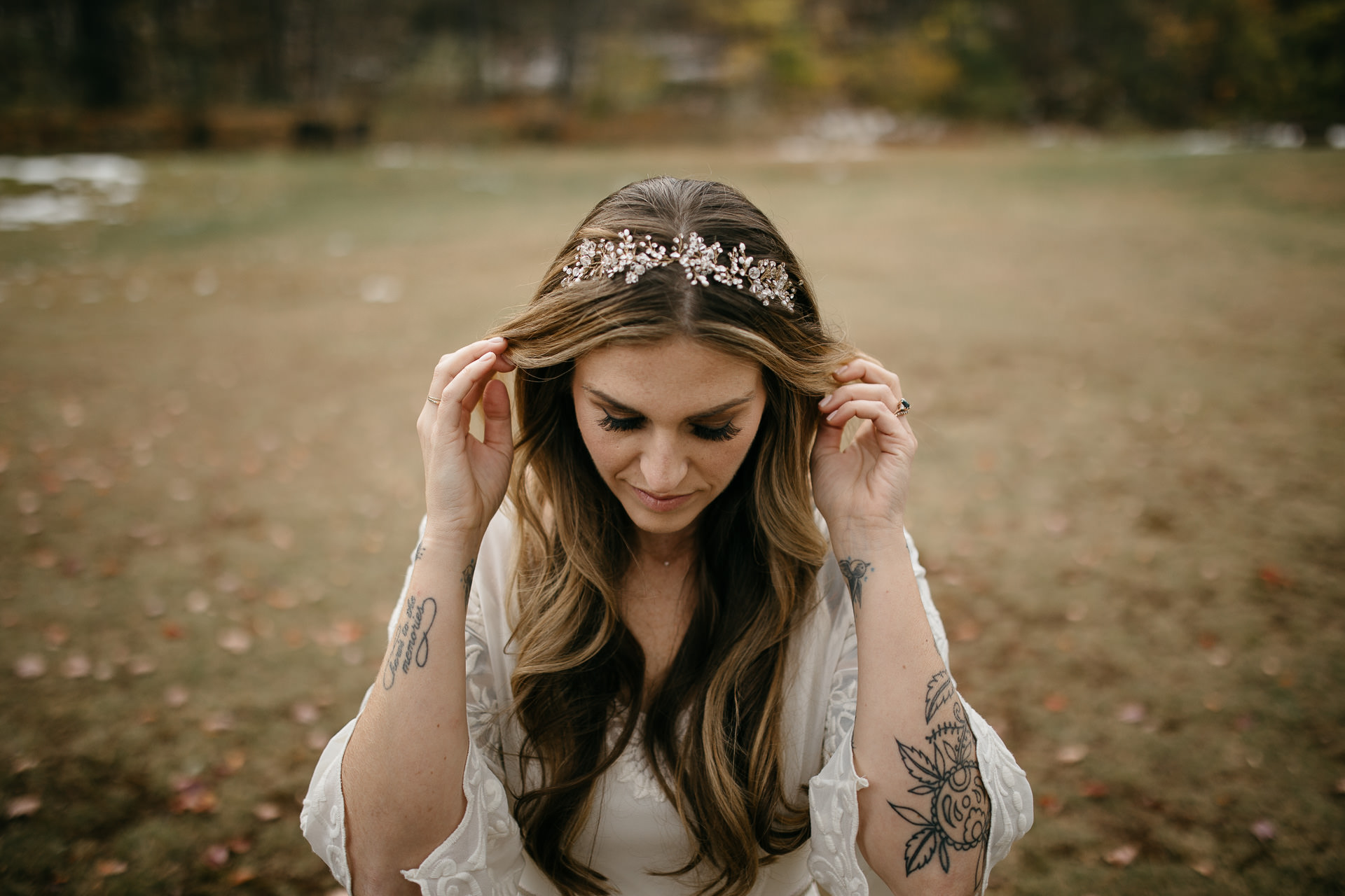 Robyn & Jim Catskills Fall Wedding at Foxfire Mountain House by Jean-Laurent Gaudy Photography