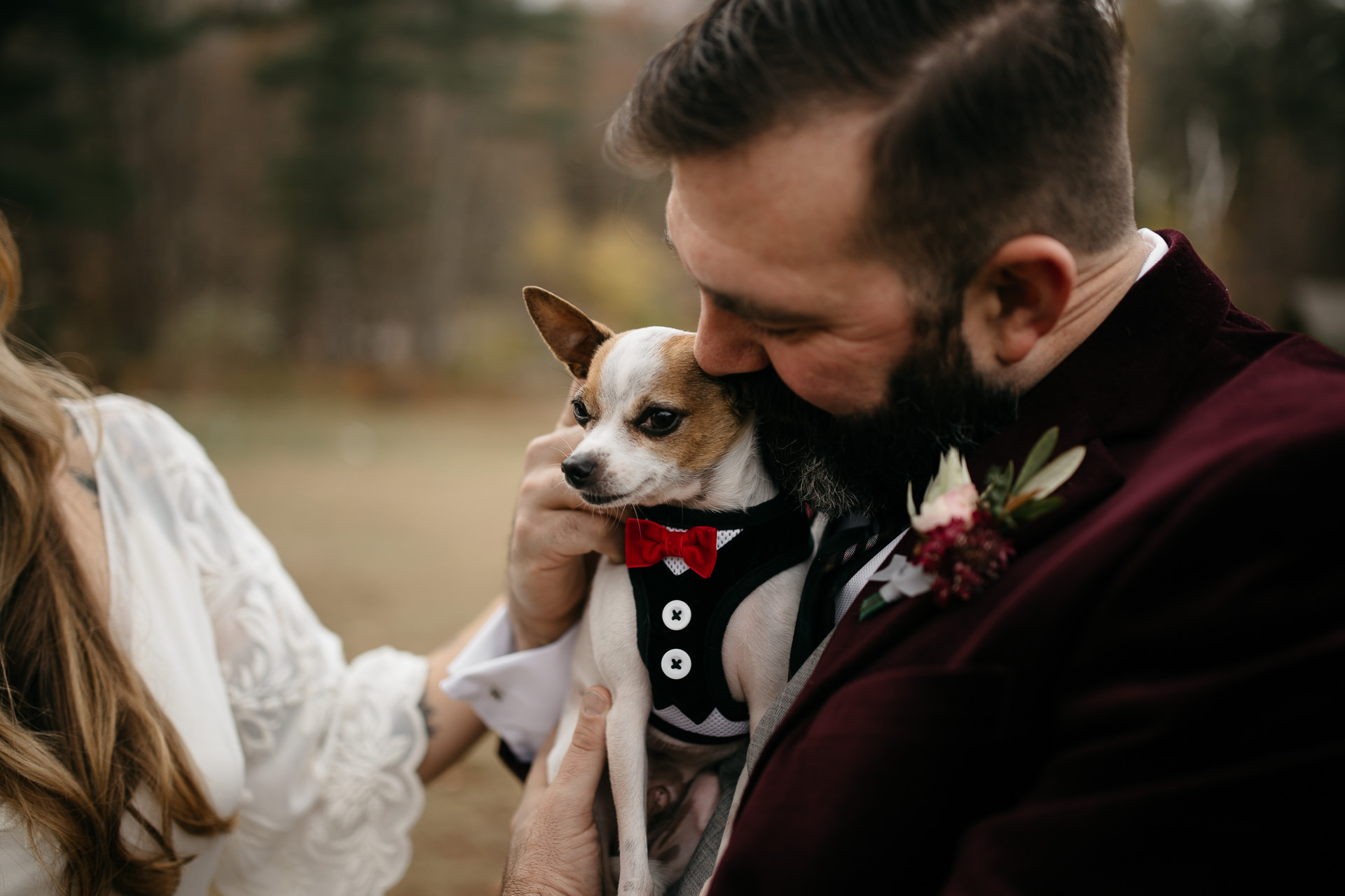 Robyn & Jim Catskills Fall Wedding at Foxfire Mountain House by Jean-Laurent Gaudy Photography