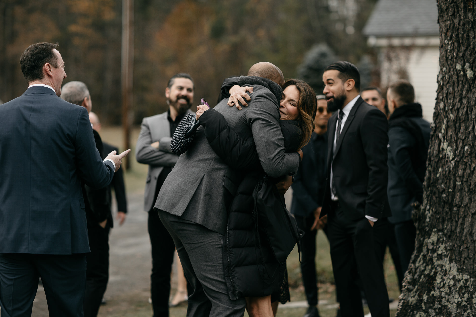 Robyn & Jim Catskills Fall Wedding at Foxfire Mountain House by Jean-Laurent Gaudy Photography