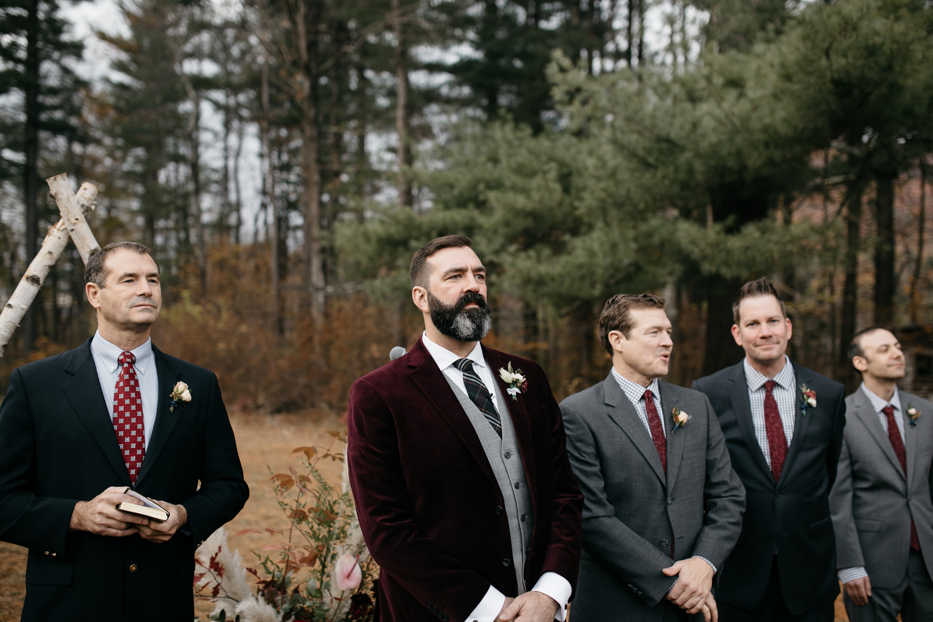Robyn & Jim Catskills Fall Wedding at Foxfire Mountain House by Jean-Laurent Gaudy Photography