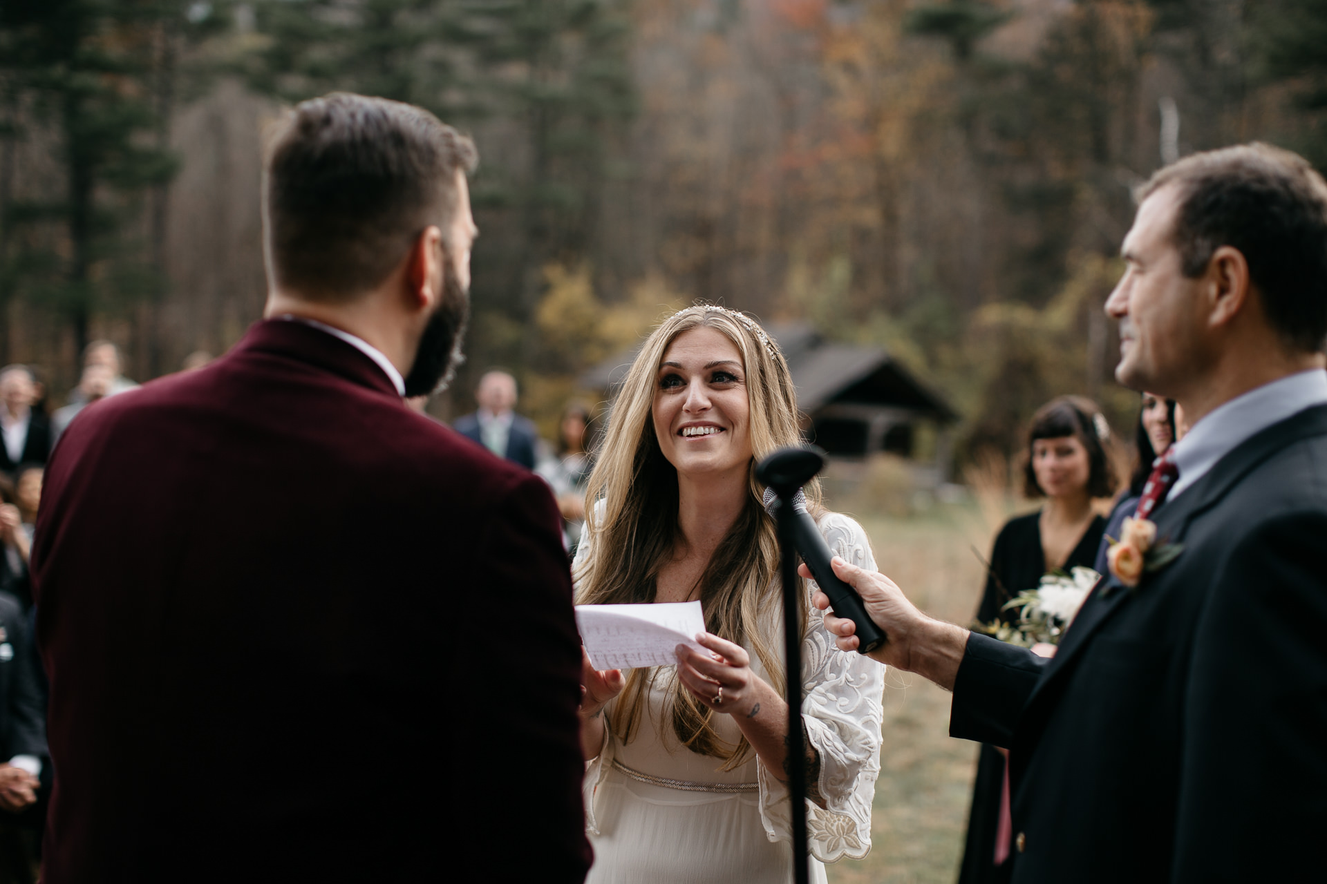 Robyn & Jim Catskills Fall Wedding at Foxfire Mountain House by Jean-Laurent Gaudy Photography