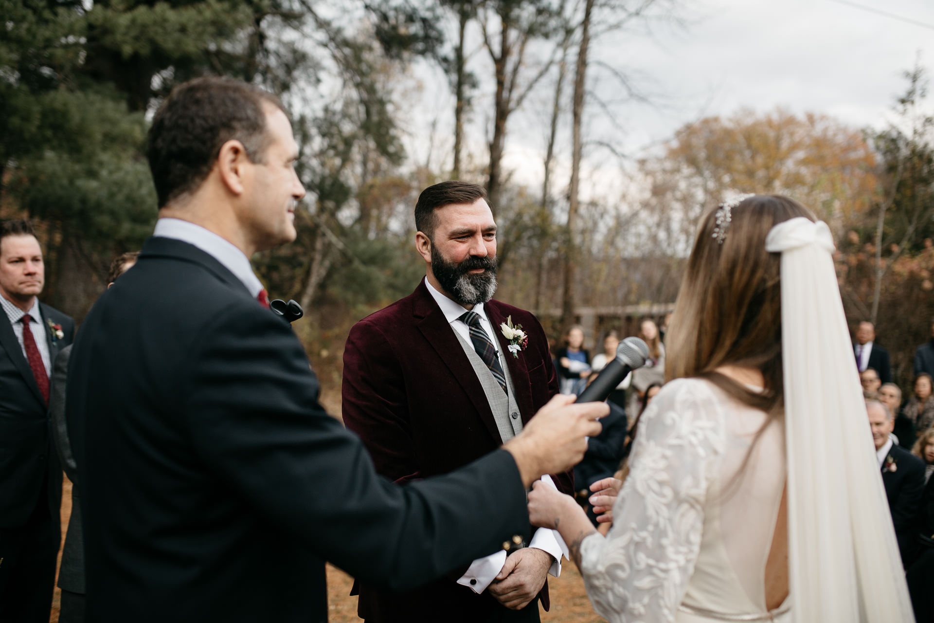 Robyn & Jim Catskills Fall Wedding at Foxfire Mountain House by Jean-Laurent Gaudy Photography