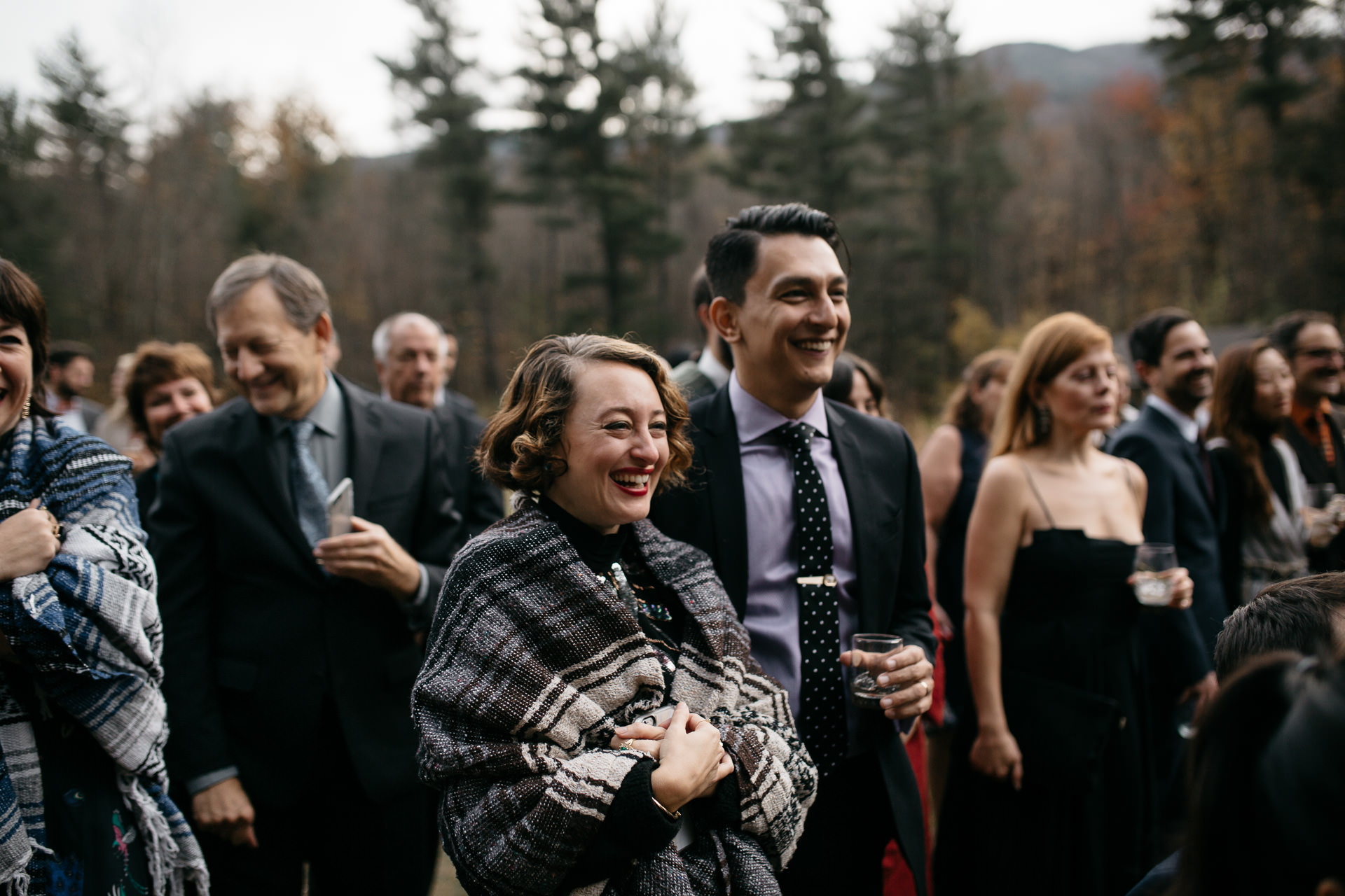 Robyn & Jim Catskills Fall Wedding at Foxfire Mountain House by Jean-Laurent Gaudy Photography