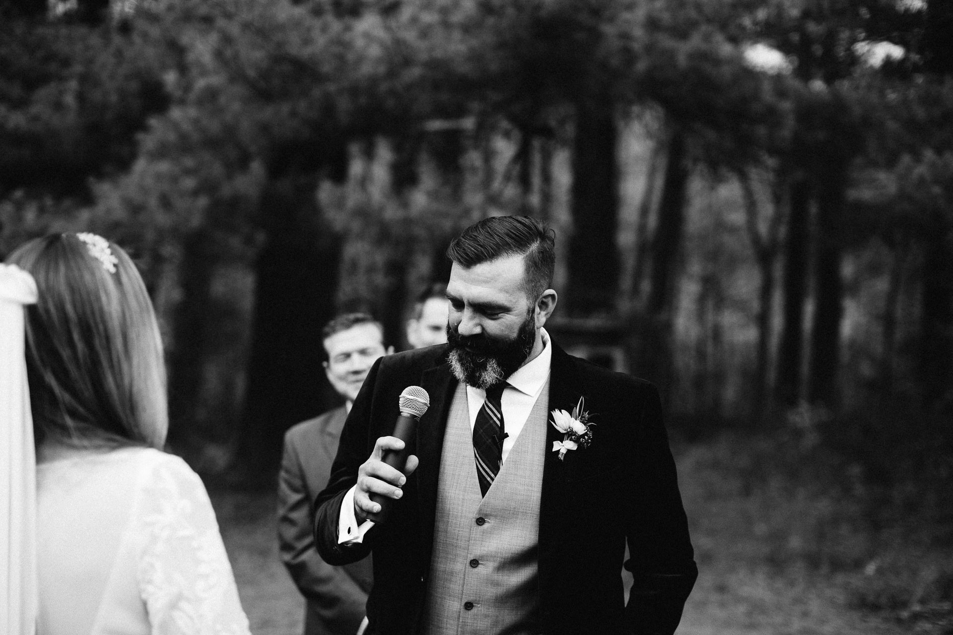 Robyn & Jim Catskills Fall Wedding at Foxfire Mountain House by Jean-Laurent Gaudy Photography