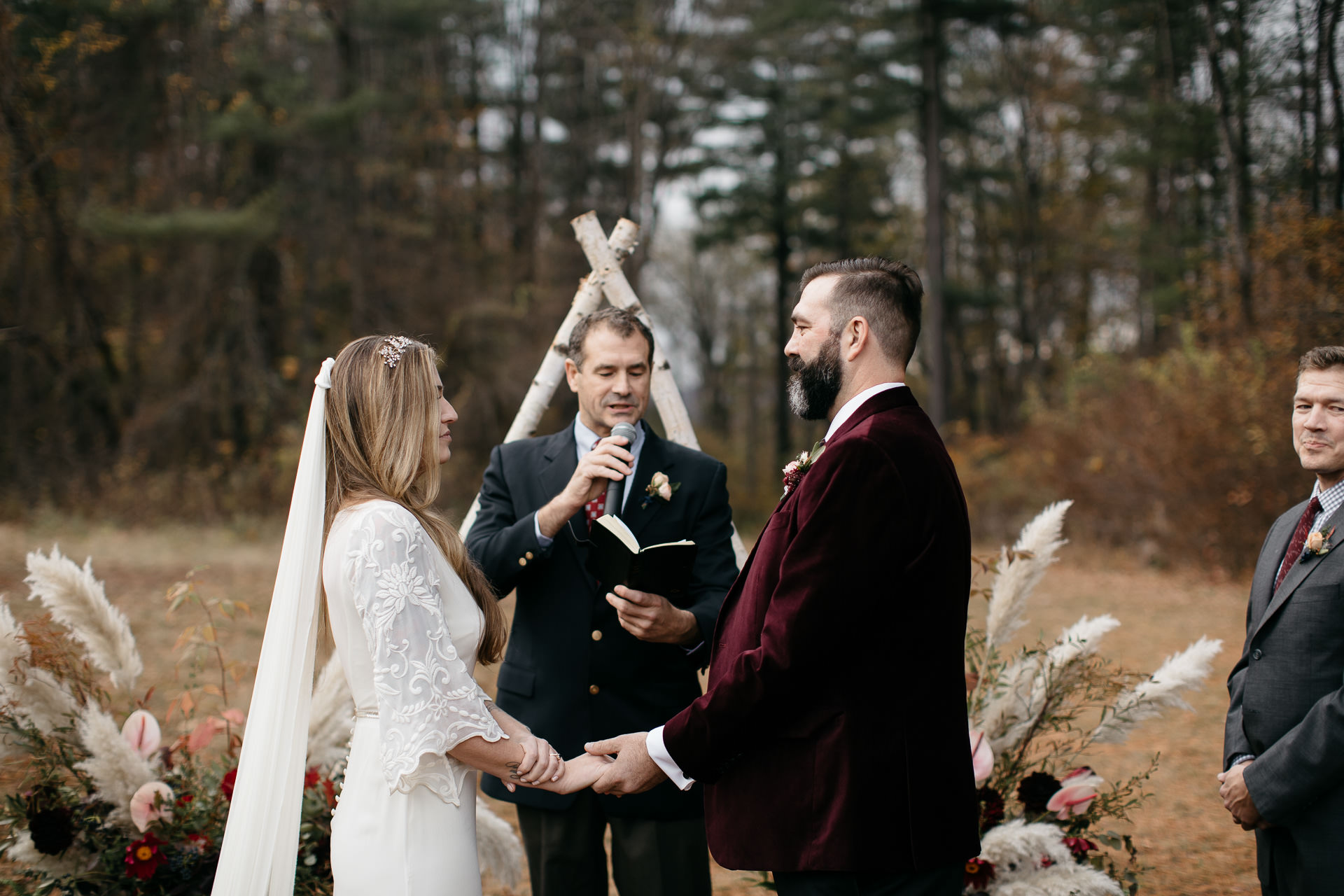 Robyn & Jim Catskills Fall Wedding at Foxfire Mountain House by Jean-Laurent Gaudy Photography