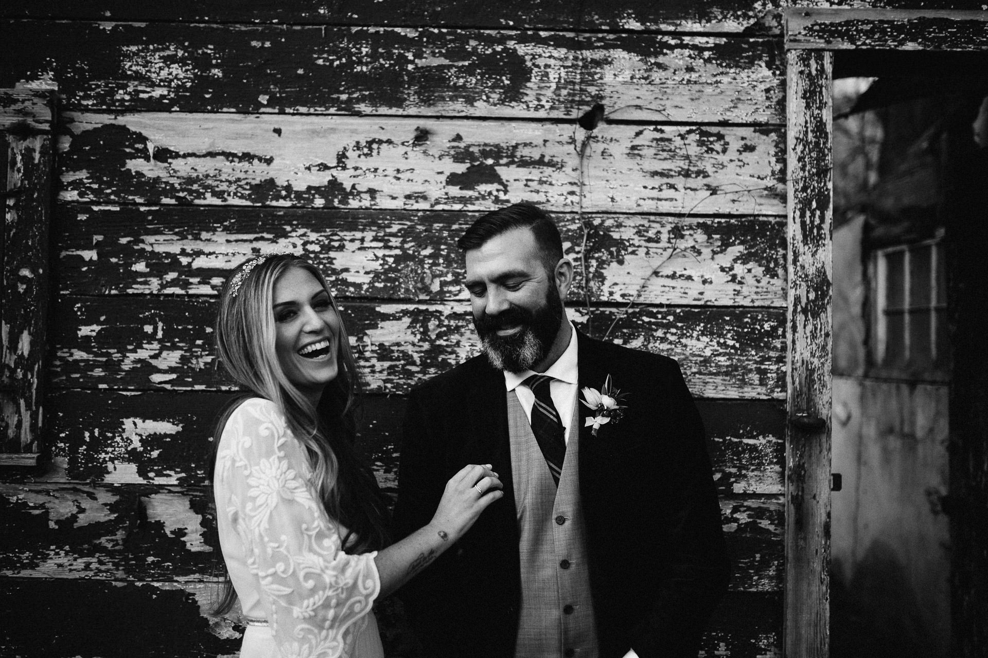 Robyn & Jim Catskills Fall Wedding at Foxfire Mountain House by Jean-Laurent Gaudy Photography