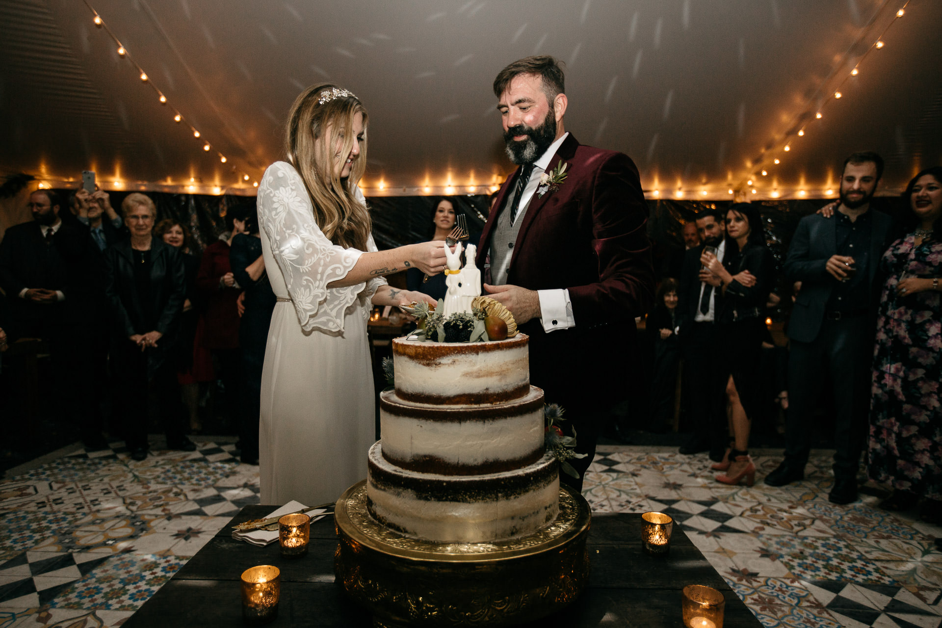 Robyn & Jim Catskills Fall Wedding at Foxfire Mountain House by Jean-Laurent Gaudy Photography