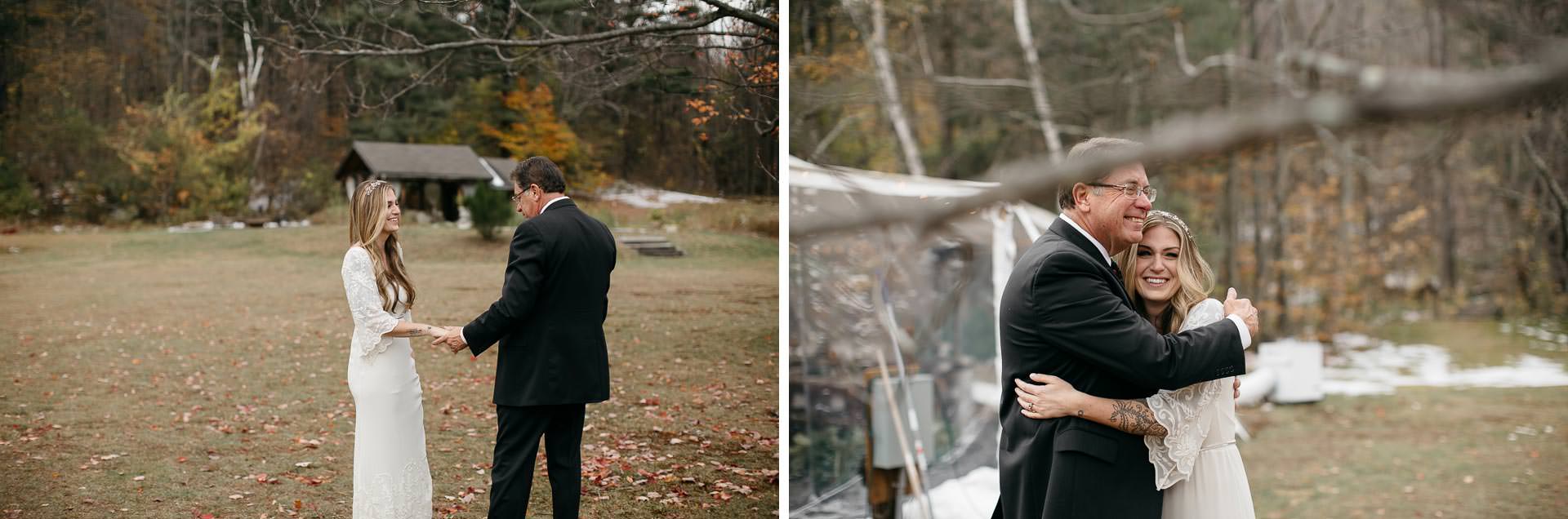 Robyn & Jim Catskills Fall Wedding at Foxfire Mountain House by Jean-Laurent Gaudy Photography