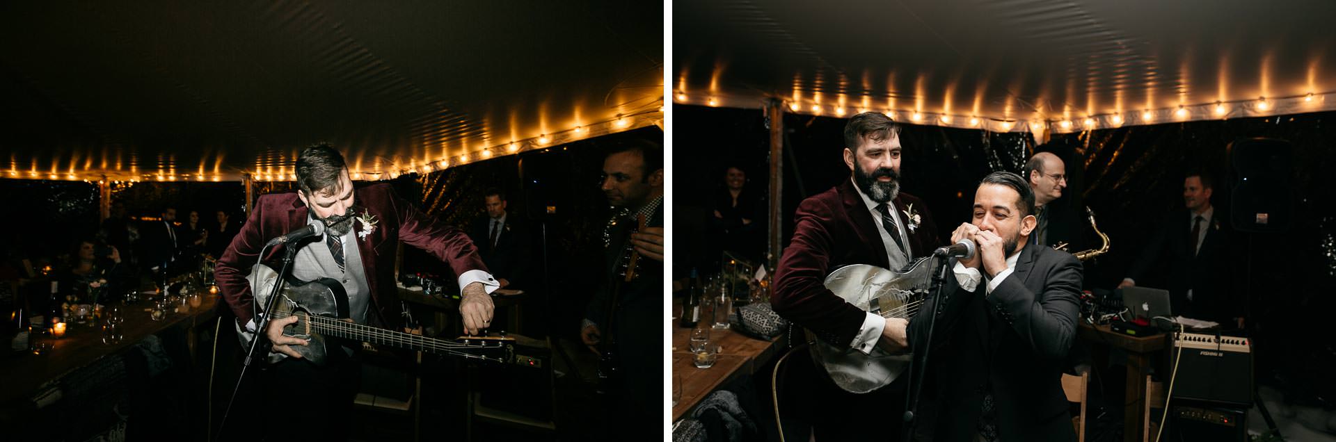 Robyn & Jim Catskills Fall Wedding at Foxfire Mountain House by Jean-Laurent Gaudy Photography