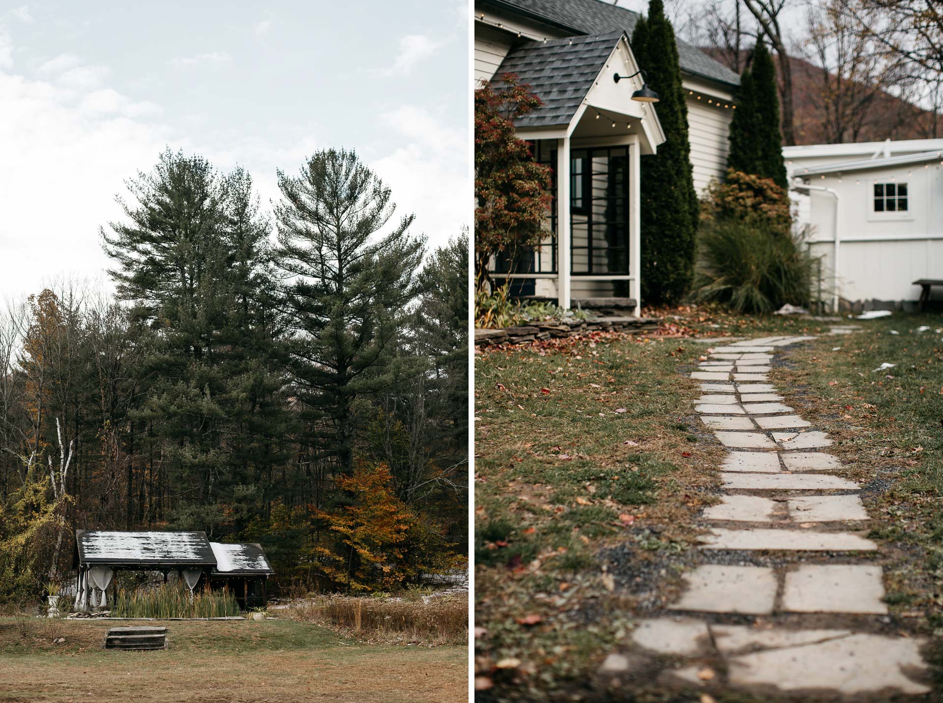 Robyn & Jim Catskills Fall Wedding at Foxfire Mountain House by Jean-Laurent Gaudy Photography