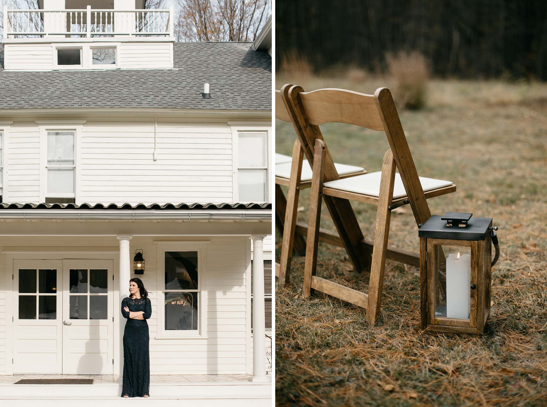 Robyn & Jim Catskills Fall Wedding at Foxfire Mountain House by Jean-Laurent Gaudy Photography