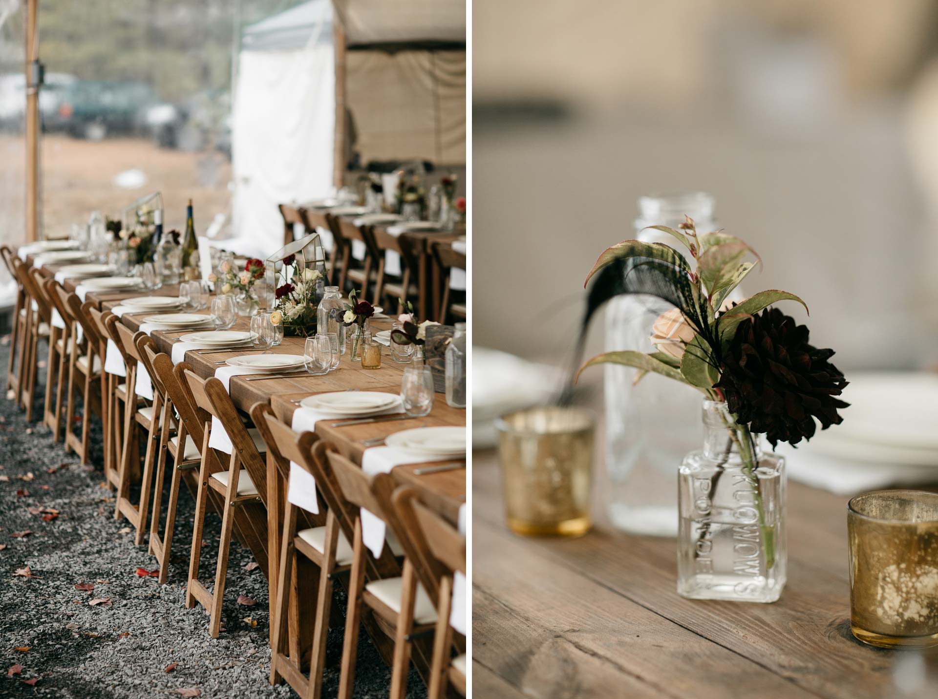 Robyn & Jim Catskills Fall Wedding at Foxfire Mountain House by Jean-Laurent Gaudy Photography