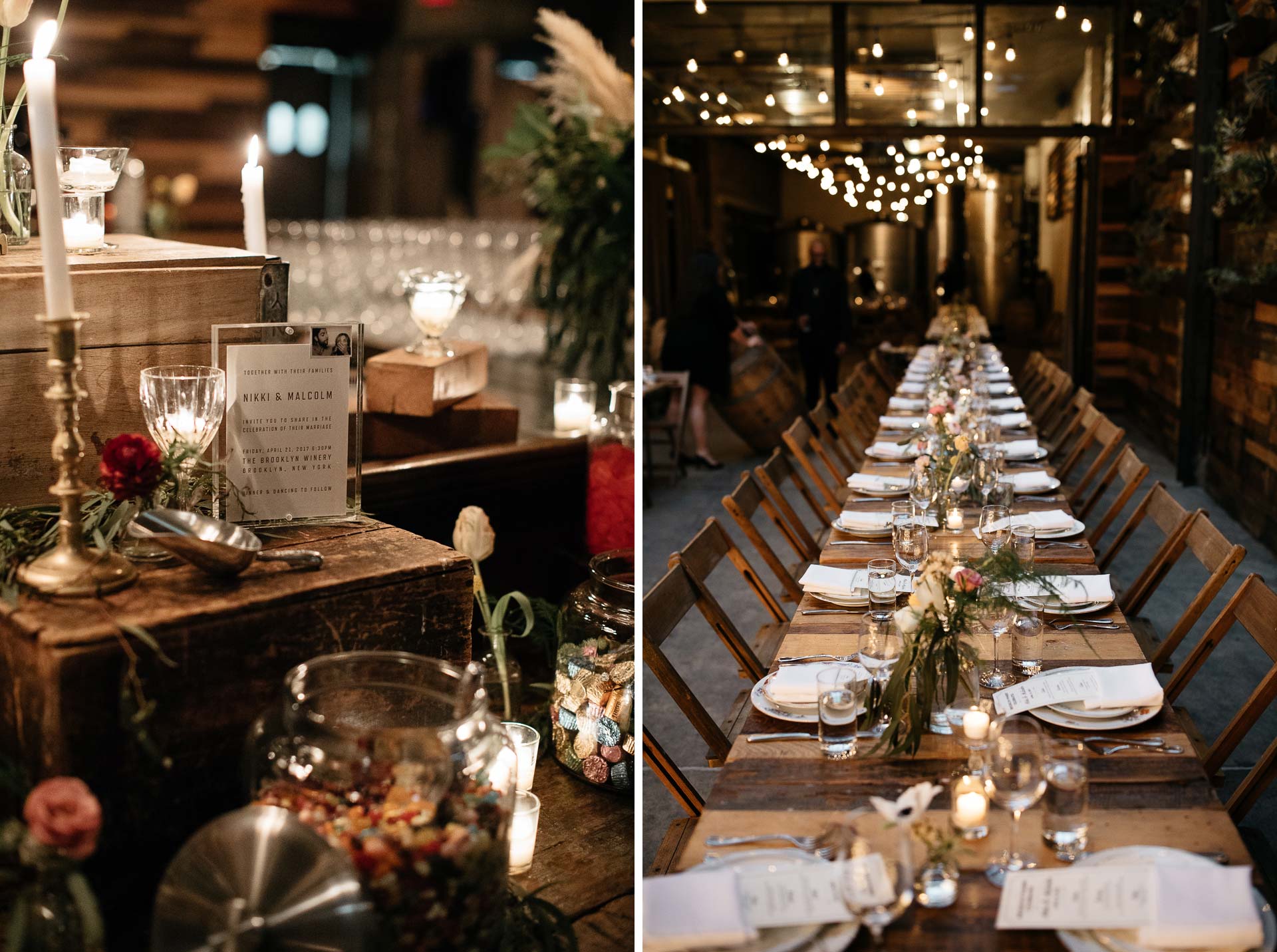 Nikki and Malcolm's Wedding at the Brooklyn Winery in Williamsburg by Jean-Laurent Gaudy