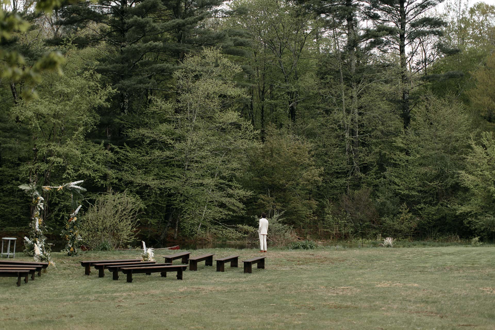 Boho Catskills Wedding at Foxfire Mountain House, NY by Jean-Laurent Gaudy Photography