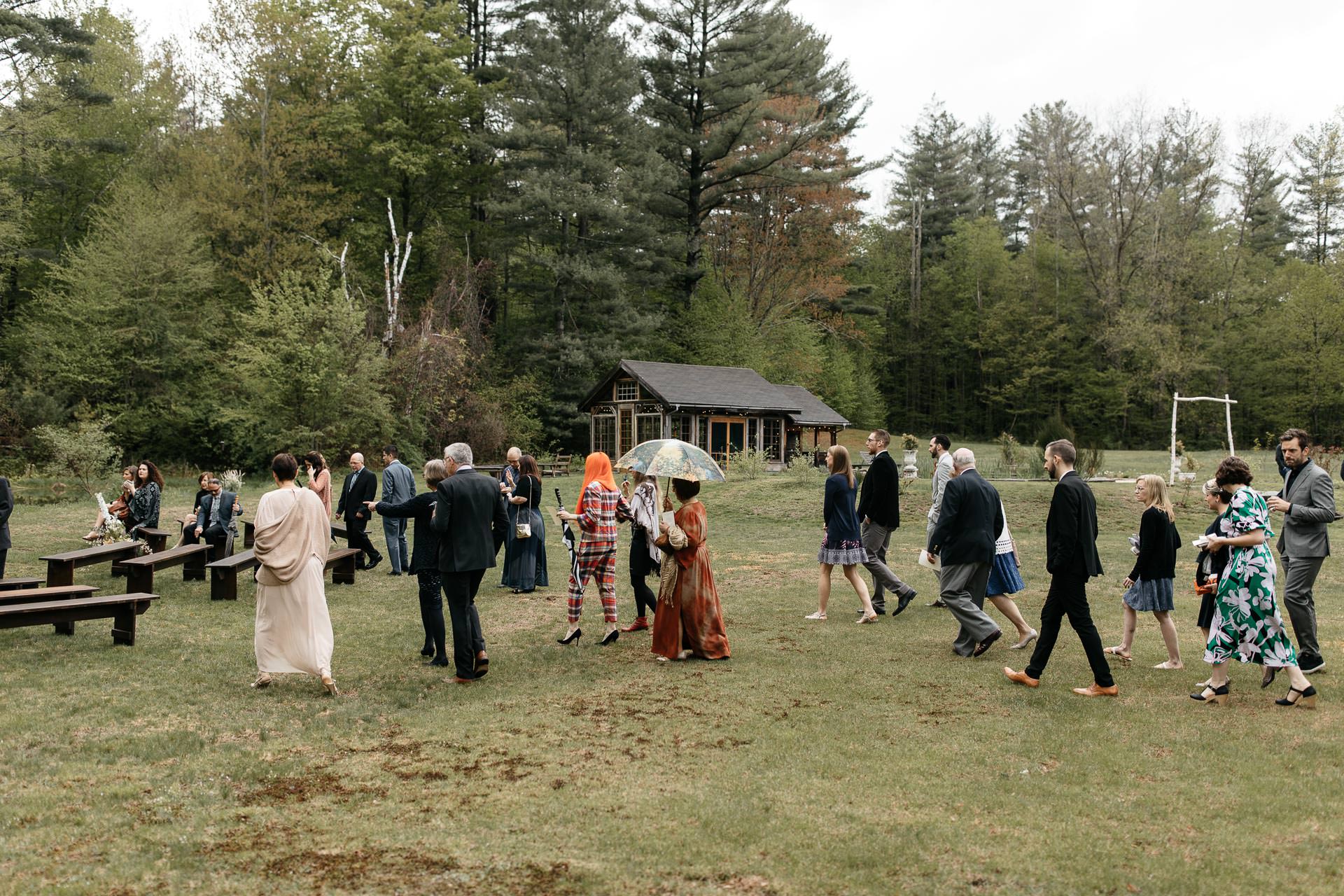 Boho Catskills Wedding at Foxfire Mountain House, NY by Jean-Laurent Gaudy Photography