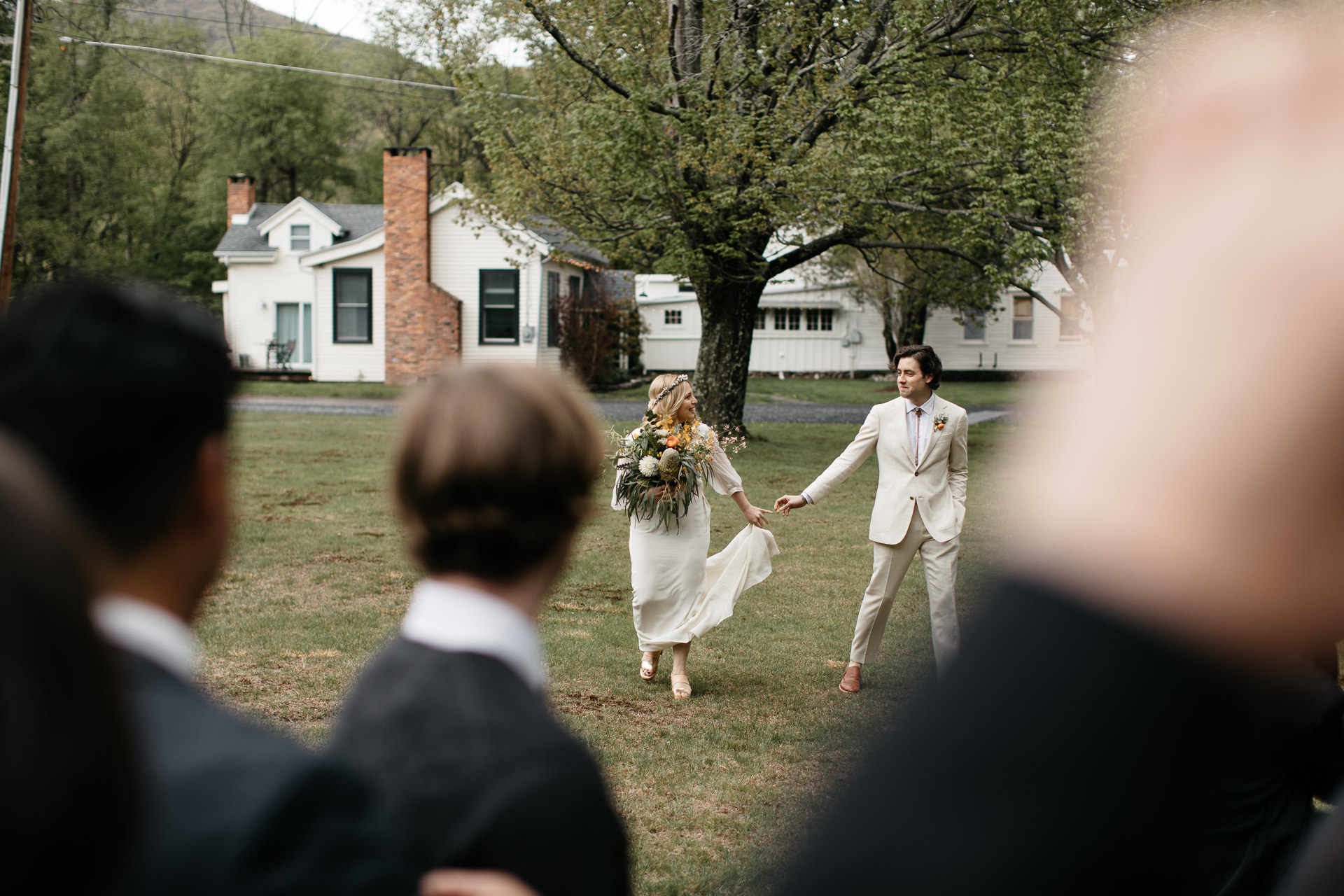 Boho Catskills Wedding at Foxfire Mountain House, NY by Jean-Laurent Gaudy Photography