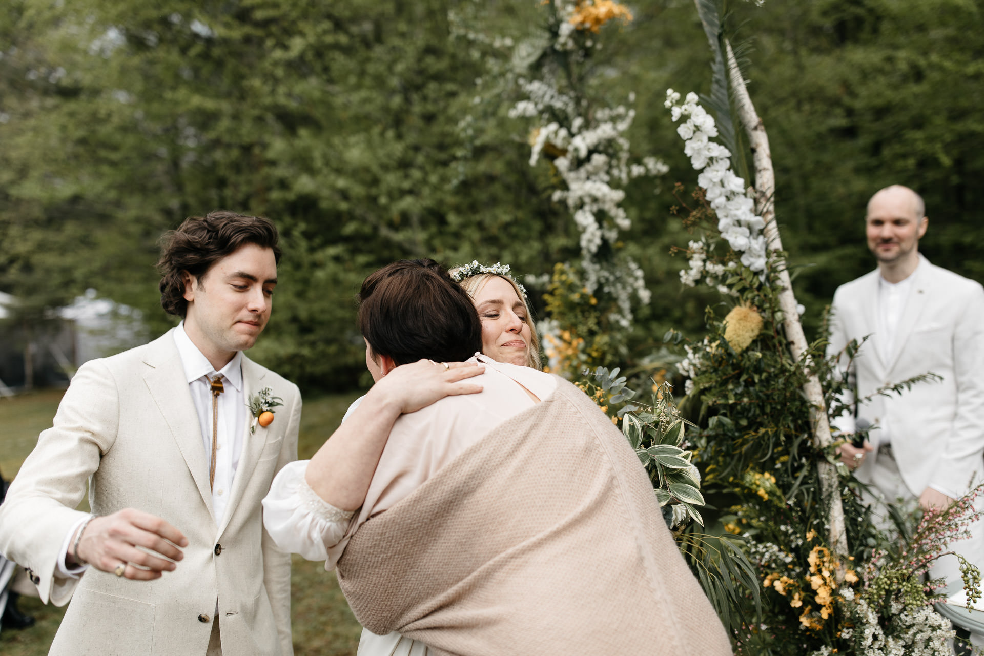 Boho Catskills Wedding at Foxfire Mountain House, NY by Jean-Laurent Gaudy Photography