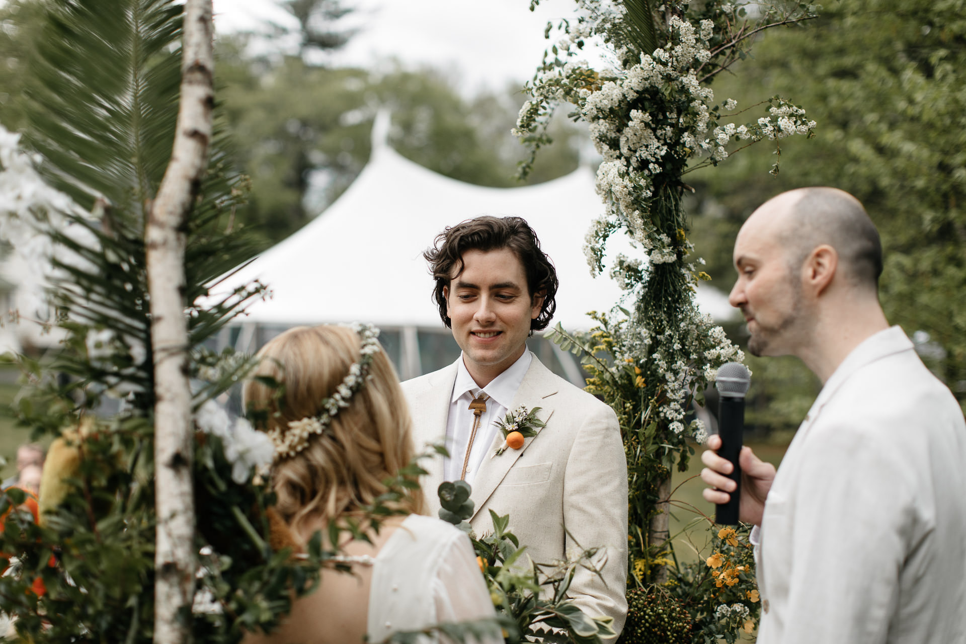 Boho Catskills Wedding at Foxfire Mountain House, NY by Jean-Laurent Gaudy Photography